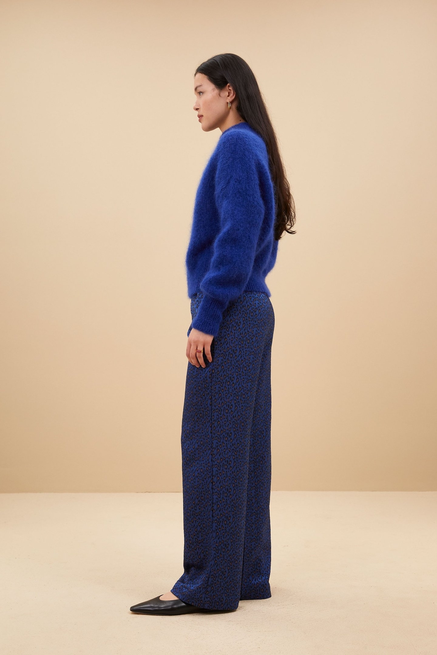 ROBYN BLUE CHEETAH PANTS BLUE CHEETAH PRINT 3