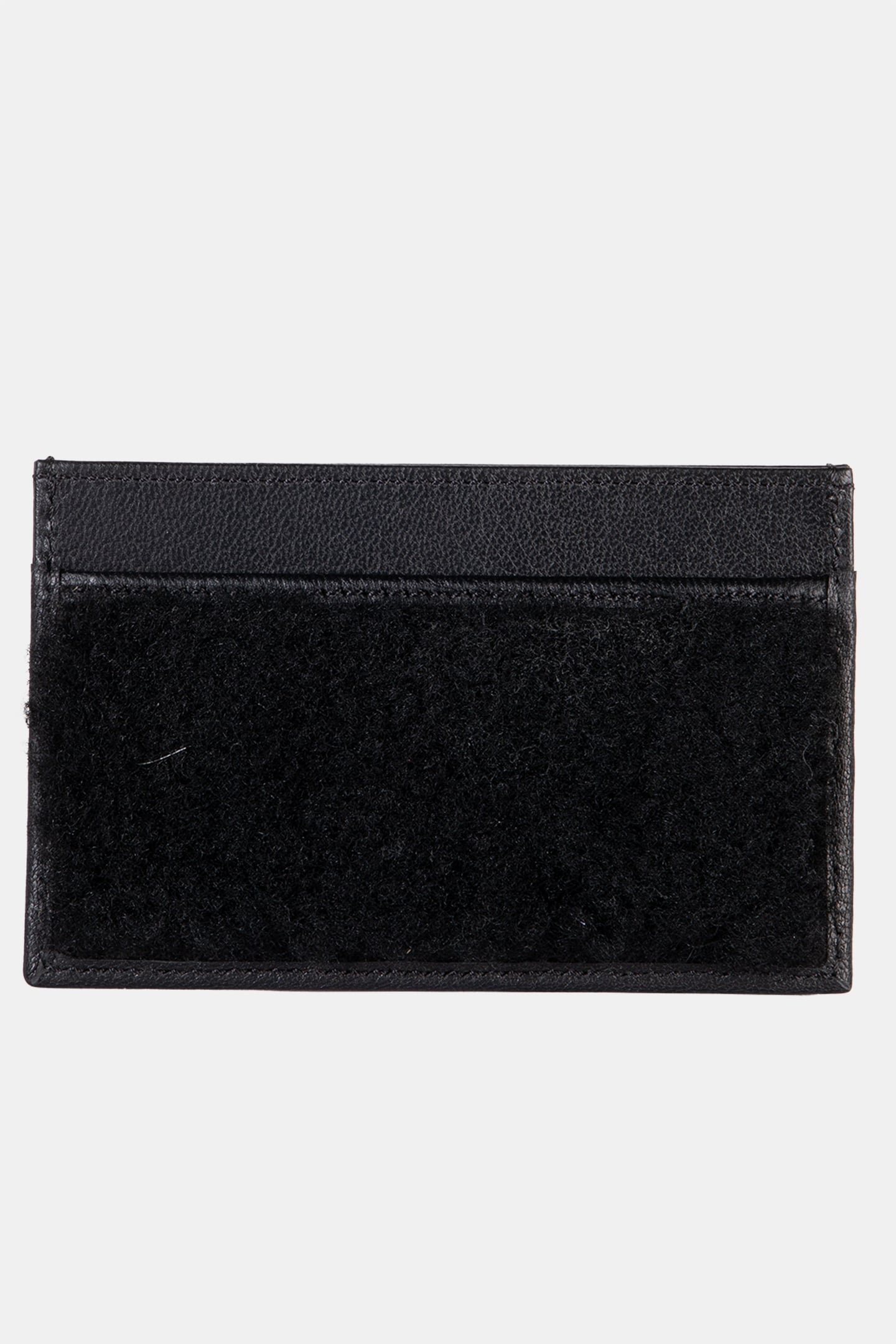 CARDI SHEARLING CARD HOLDER BLACK FUR 3