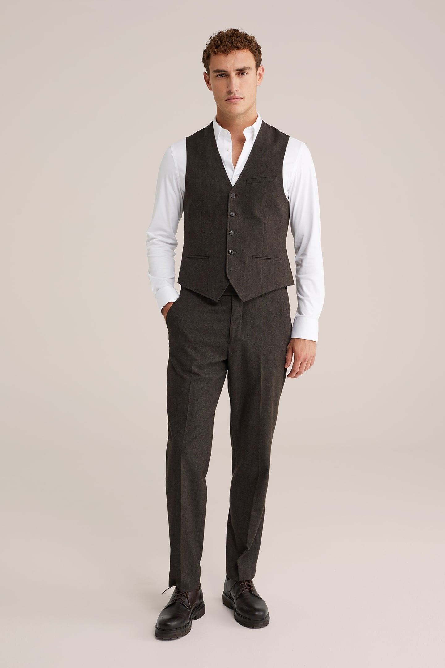 WAISTCOAT DARK BROWN 3