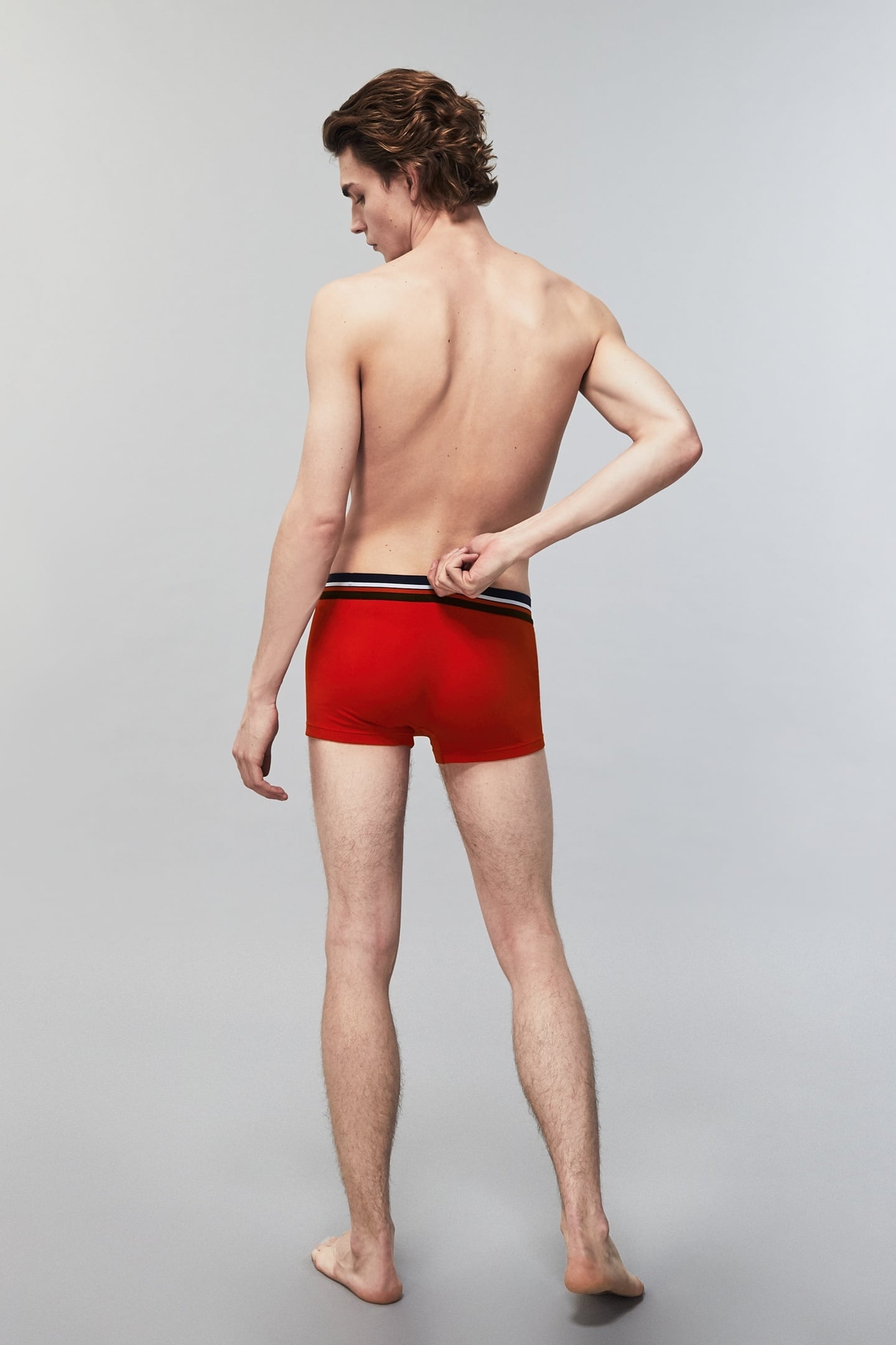 TRUNK MEN NAVY BLUE/SILVER CHINE 7