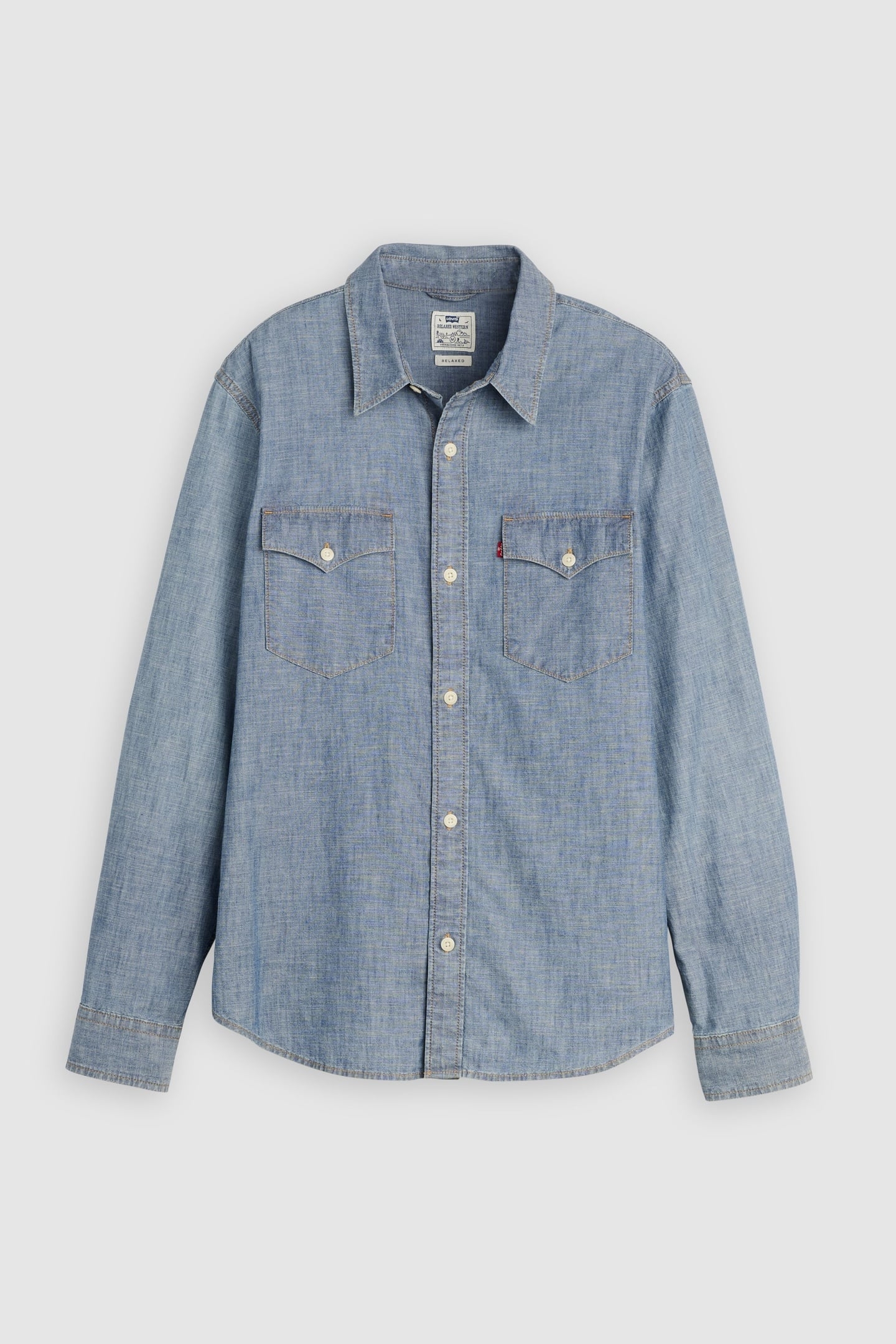 RELAXED WESTERN SHIRT BLUE 4