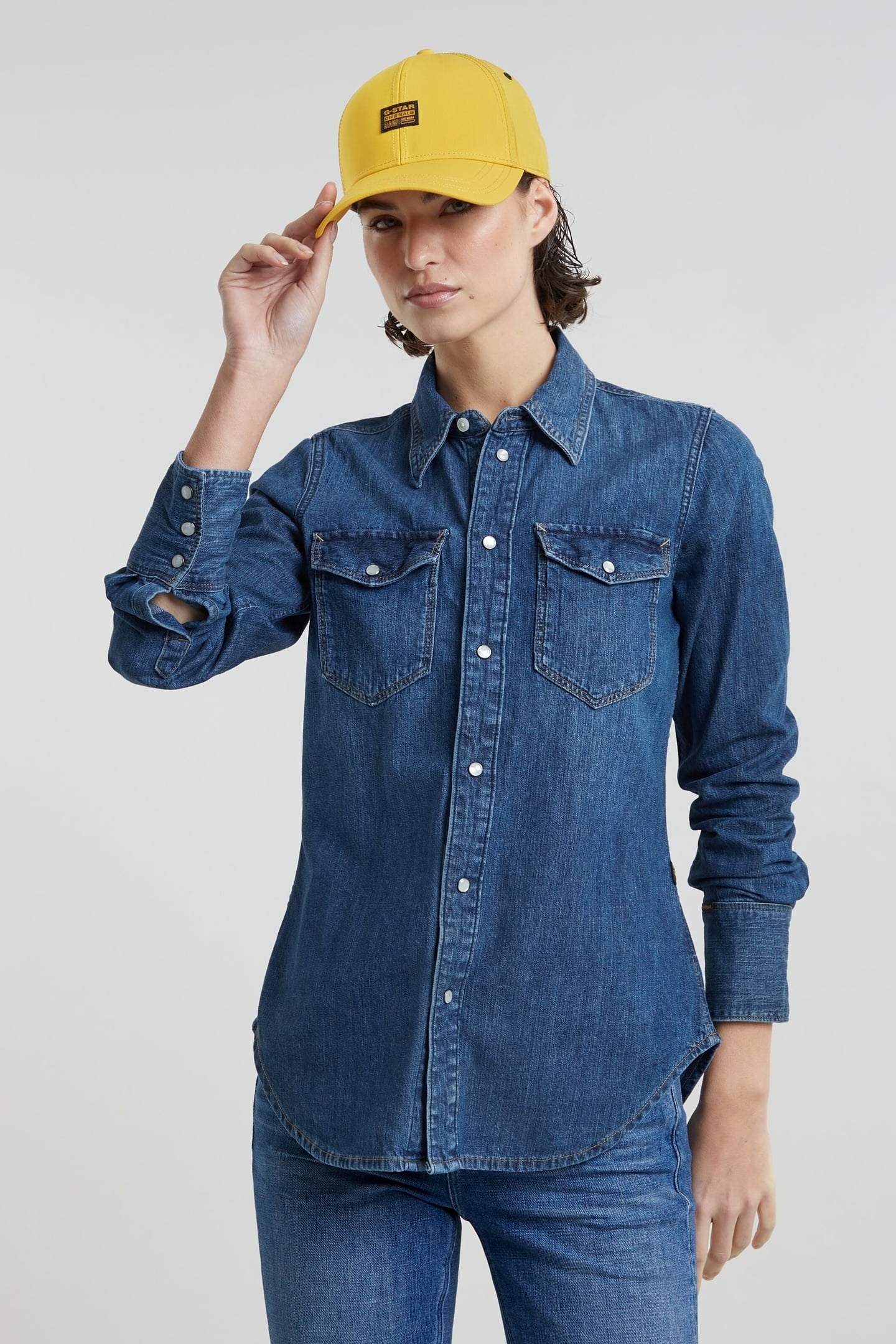SLIM WESTERN SHIRT L\S WORN IN WINDWARD 2