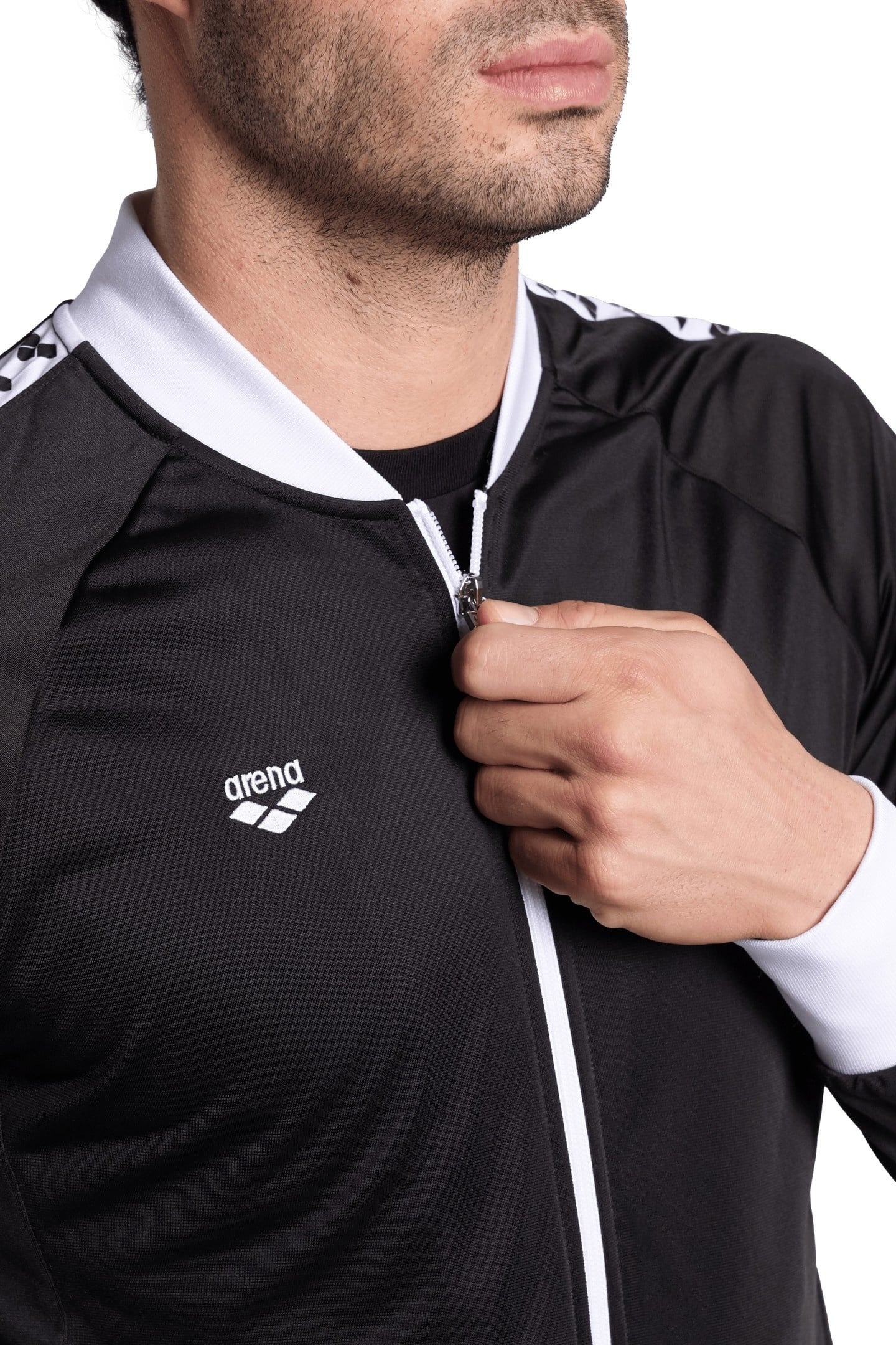 M RELAX IV TEAM JACKET BLACK-WHITE-BLACK 4