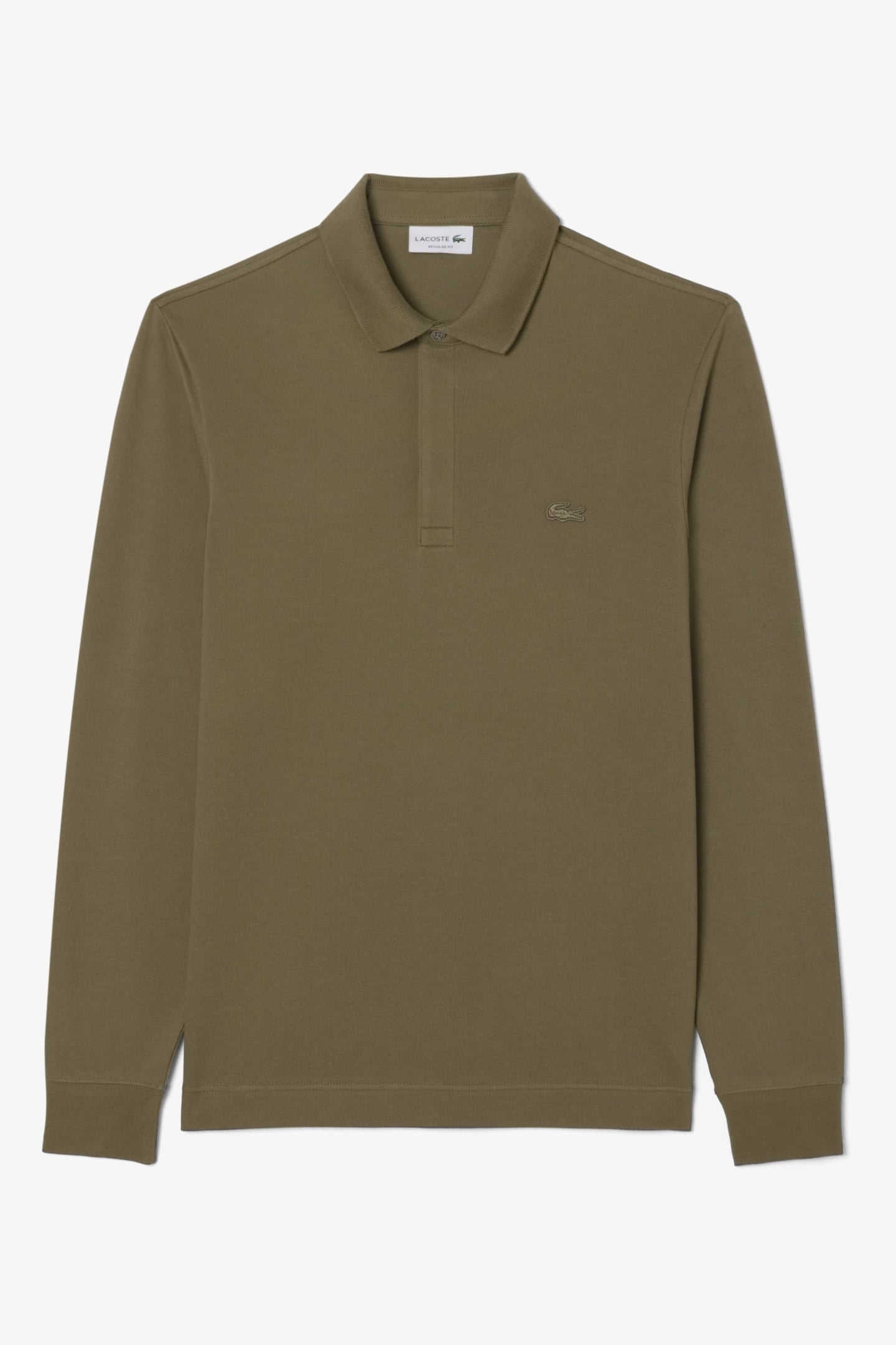 LONG SLEEVE POLO OLIVE 2