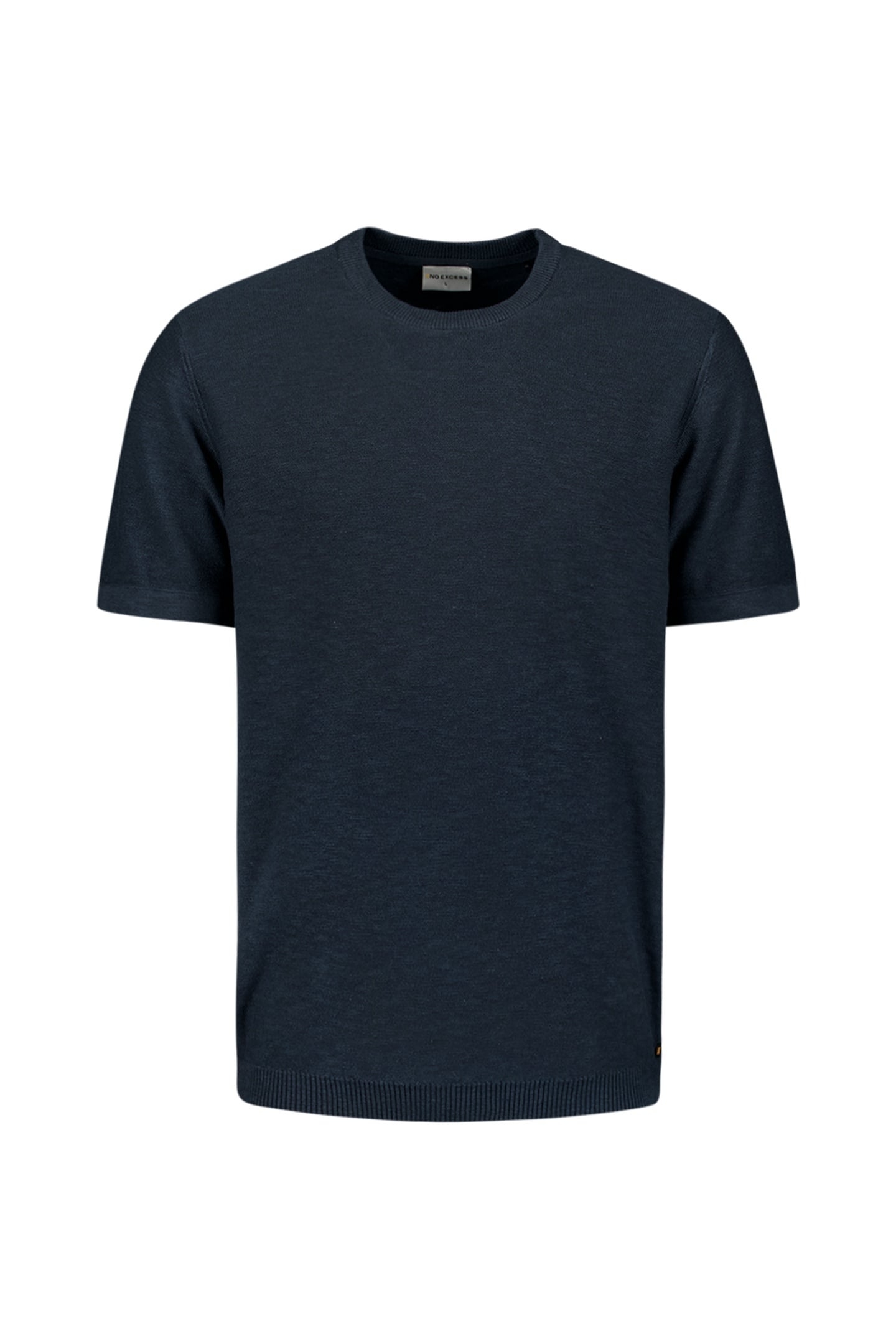 PULLOVER SHORT SLEEVE CREWNECK SOLID SLUB KNIT NIGHT 5