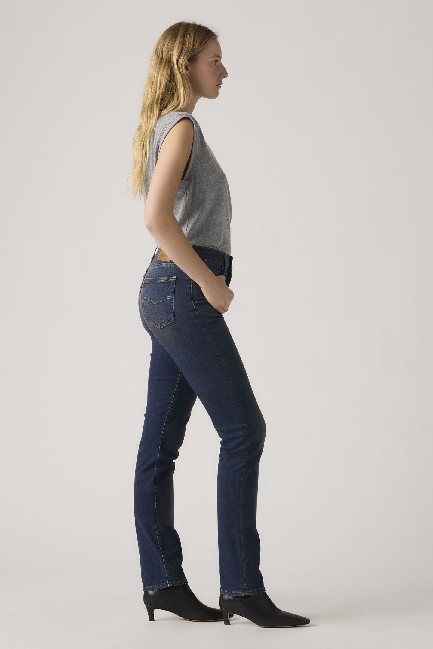 724™ HIGH RISE STRAIGHT JEANS BLUE 4