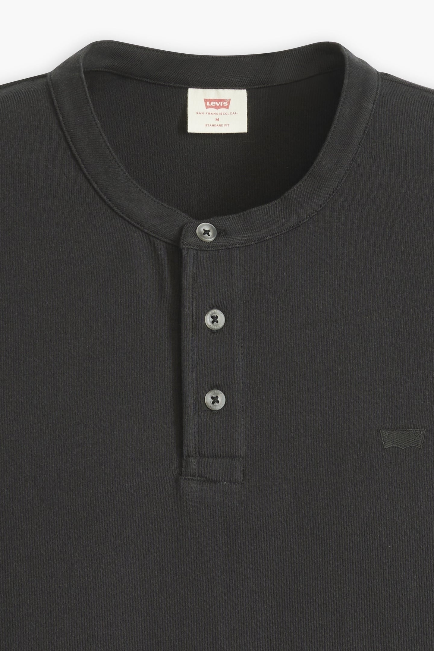 SHORT SLEEVE HOUSEMARK HENLEY BLACK 6