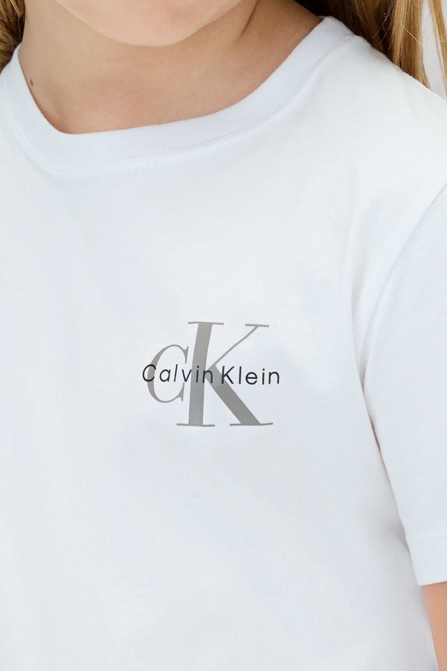 UNISEX SMALL MONOLOGO SS TEE BRIGHT WHITE 6