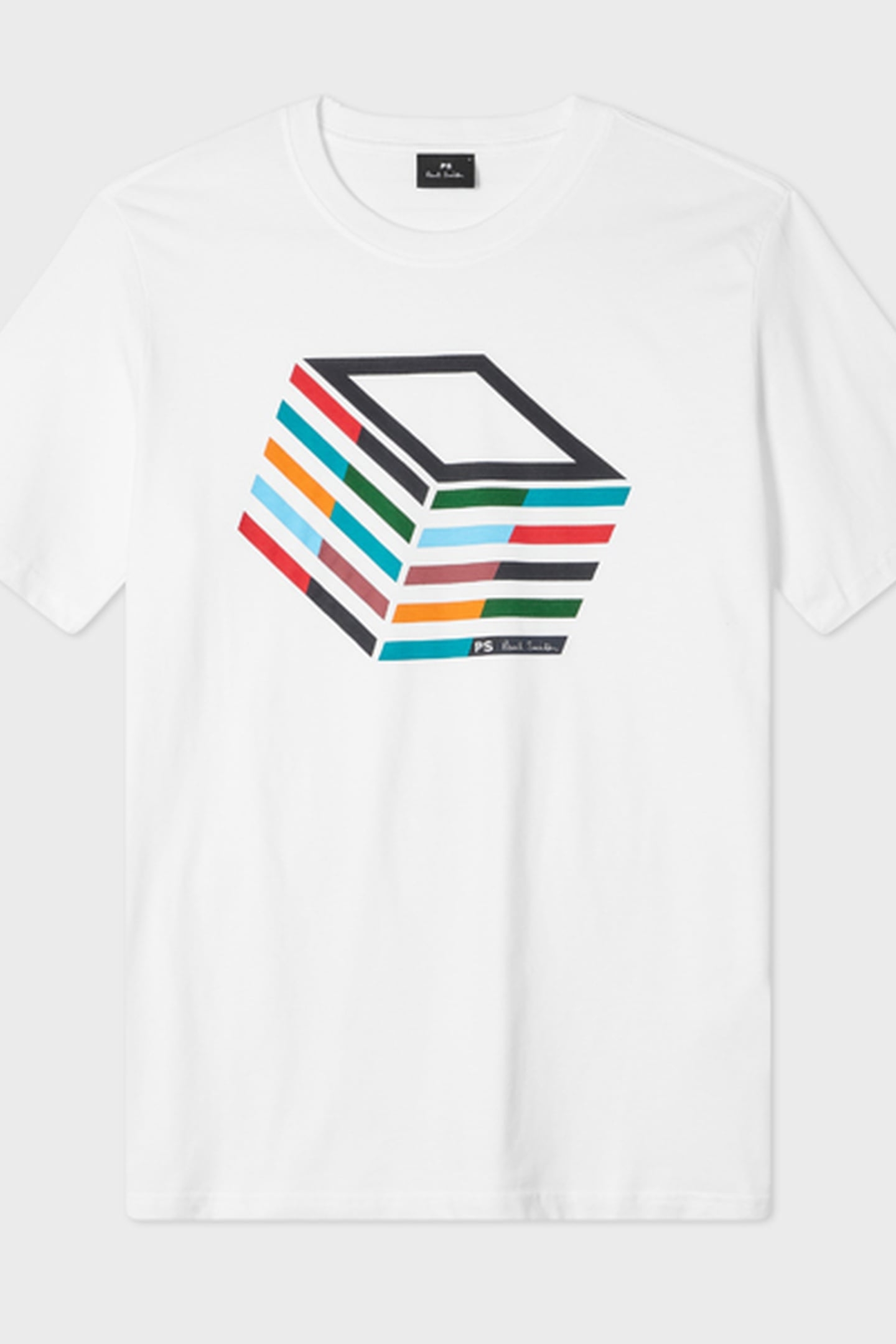 REG FIT T SHIRT CUBE WHITE 2