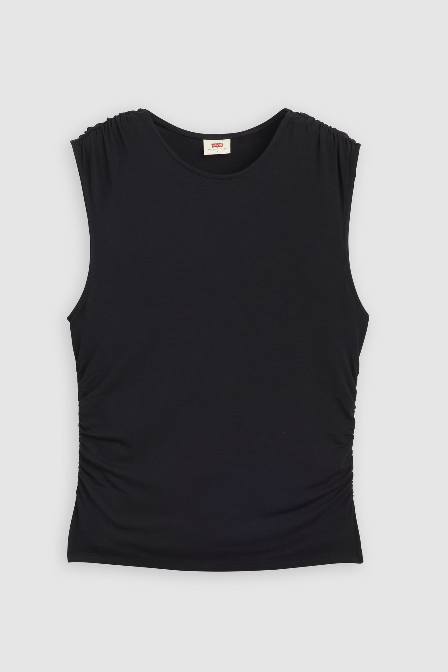 CRYSTAL RUCHED TOP BLACK 5