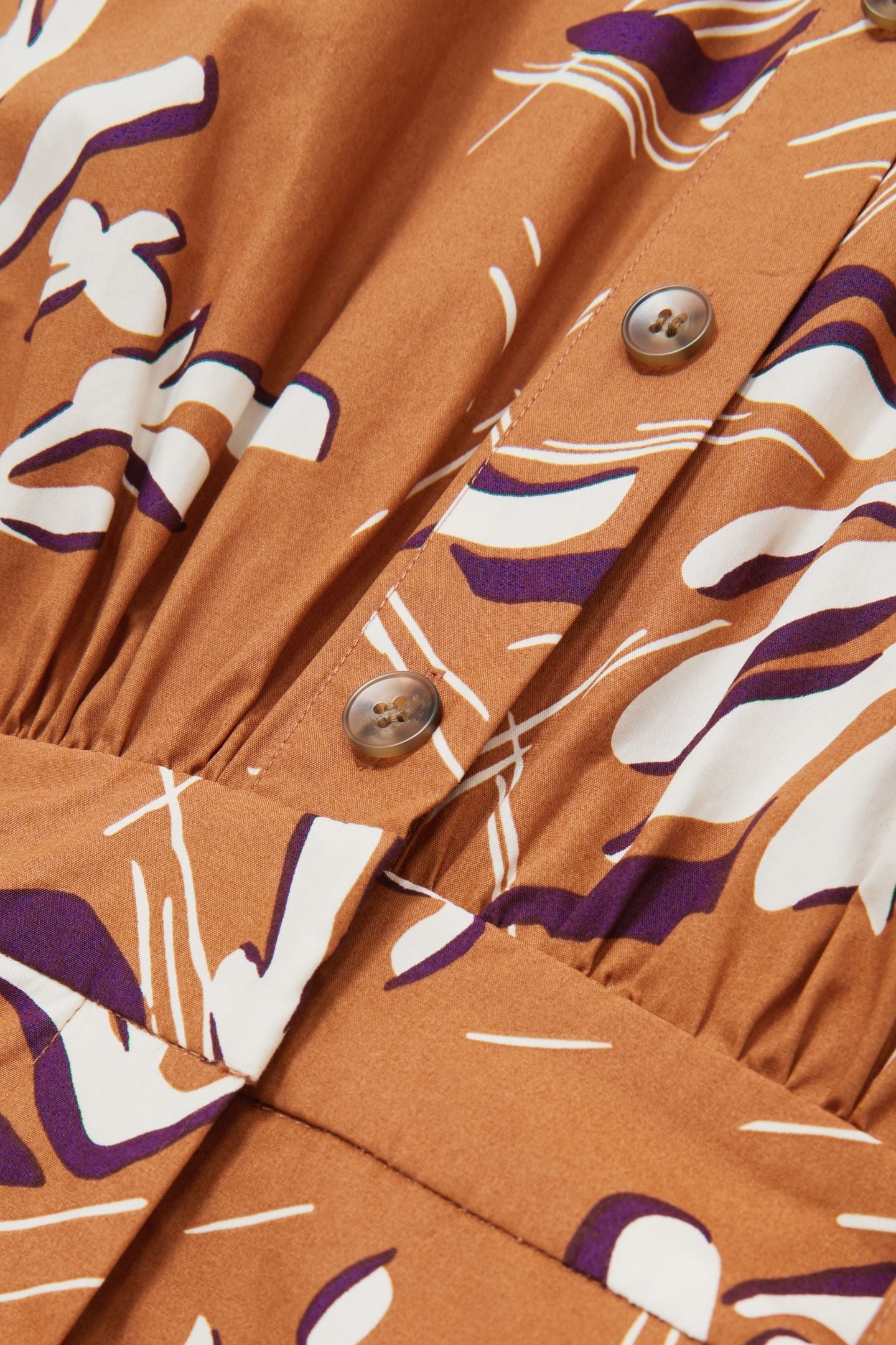 FLORAL PRINT DRESS RUST 6