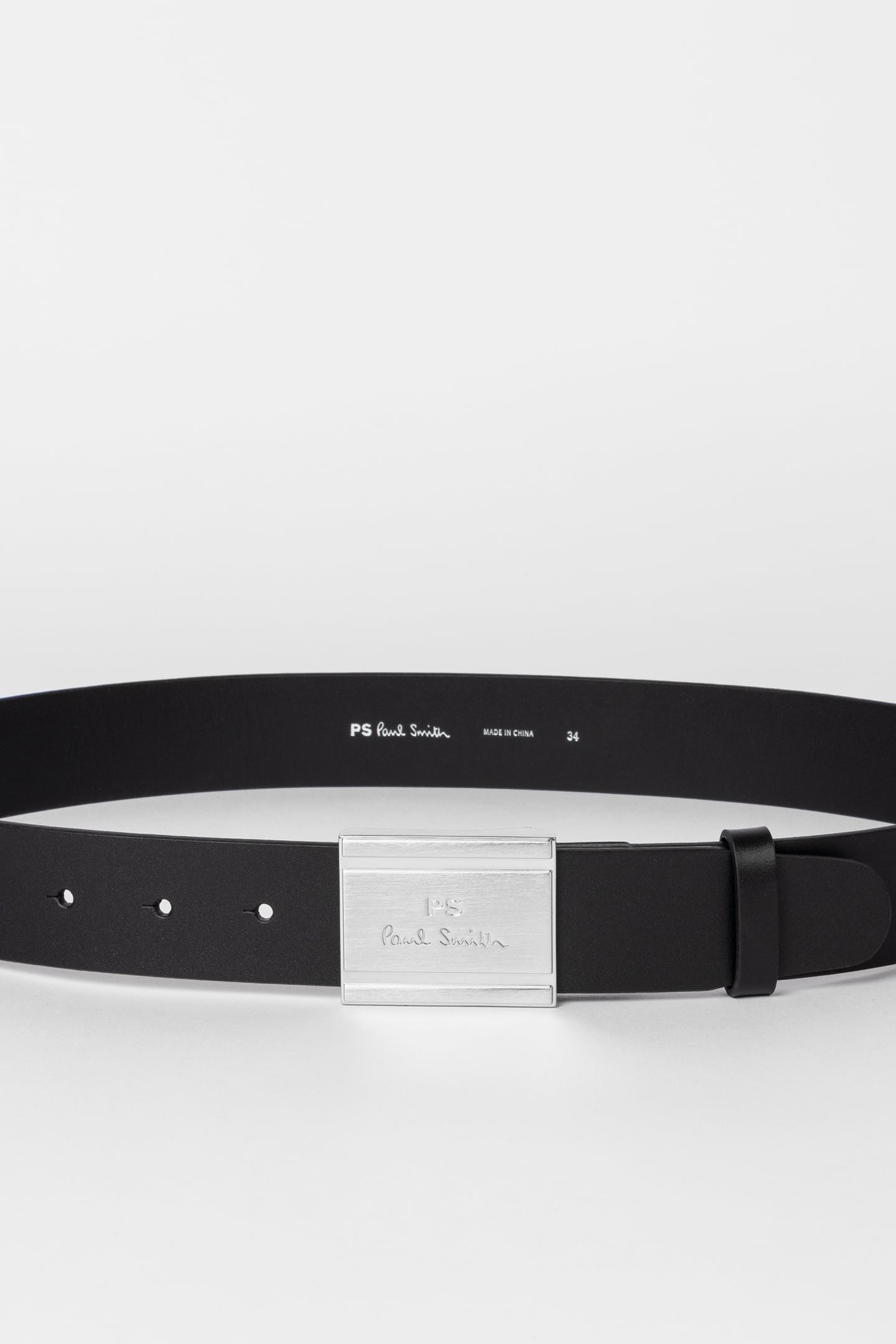 BELT PS PLAQUE BLACK 1