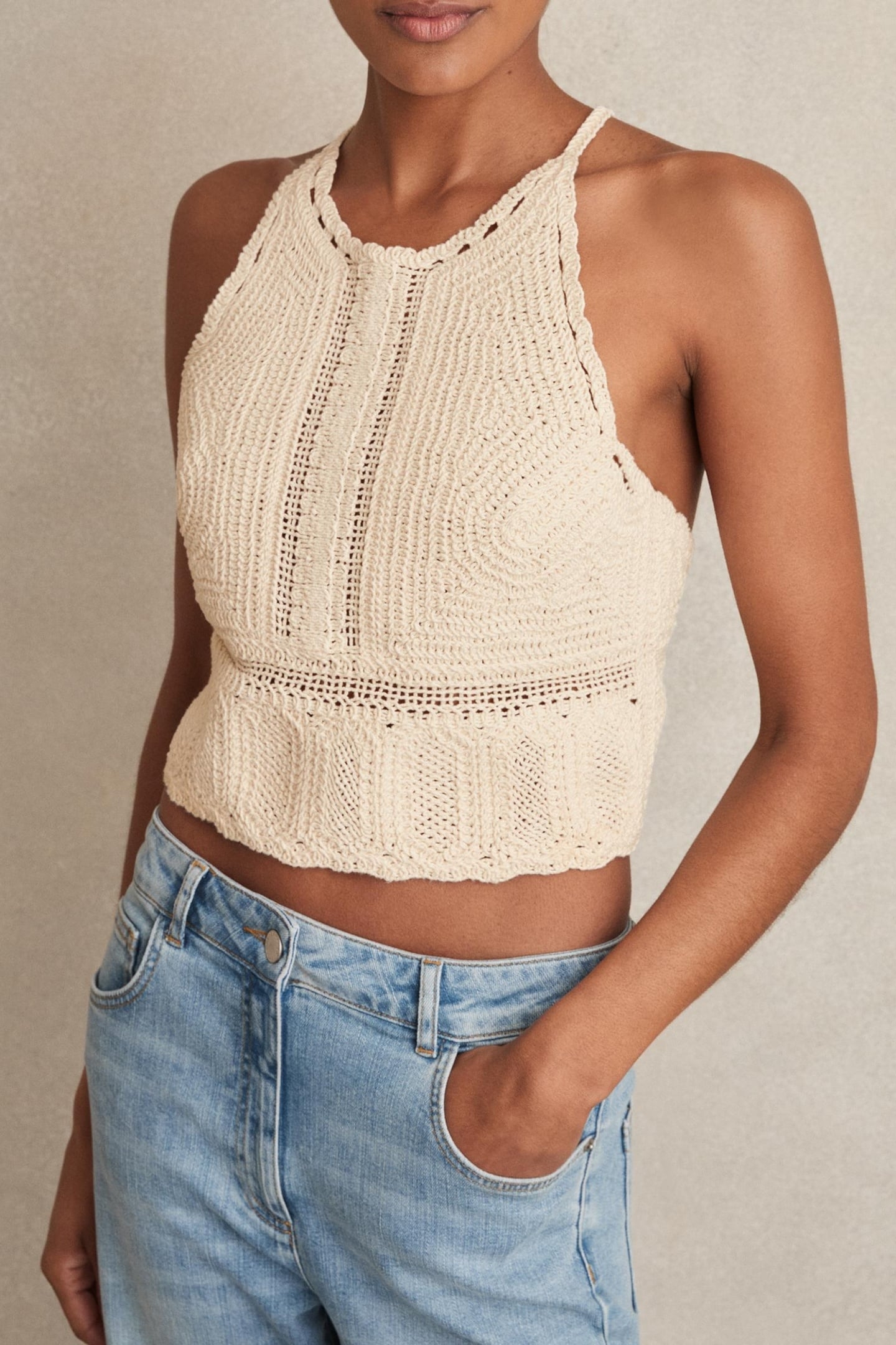 CROCHET TOP CREAM 2