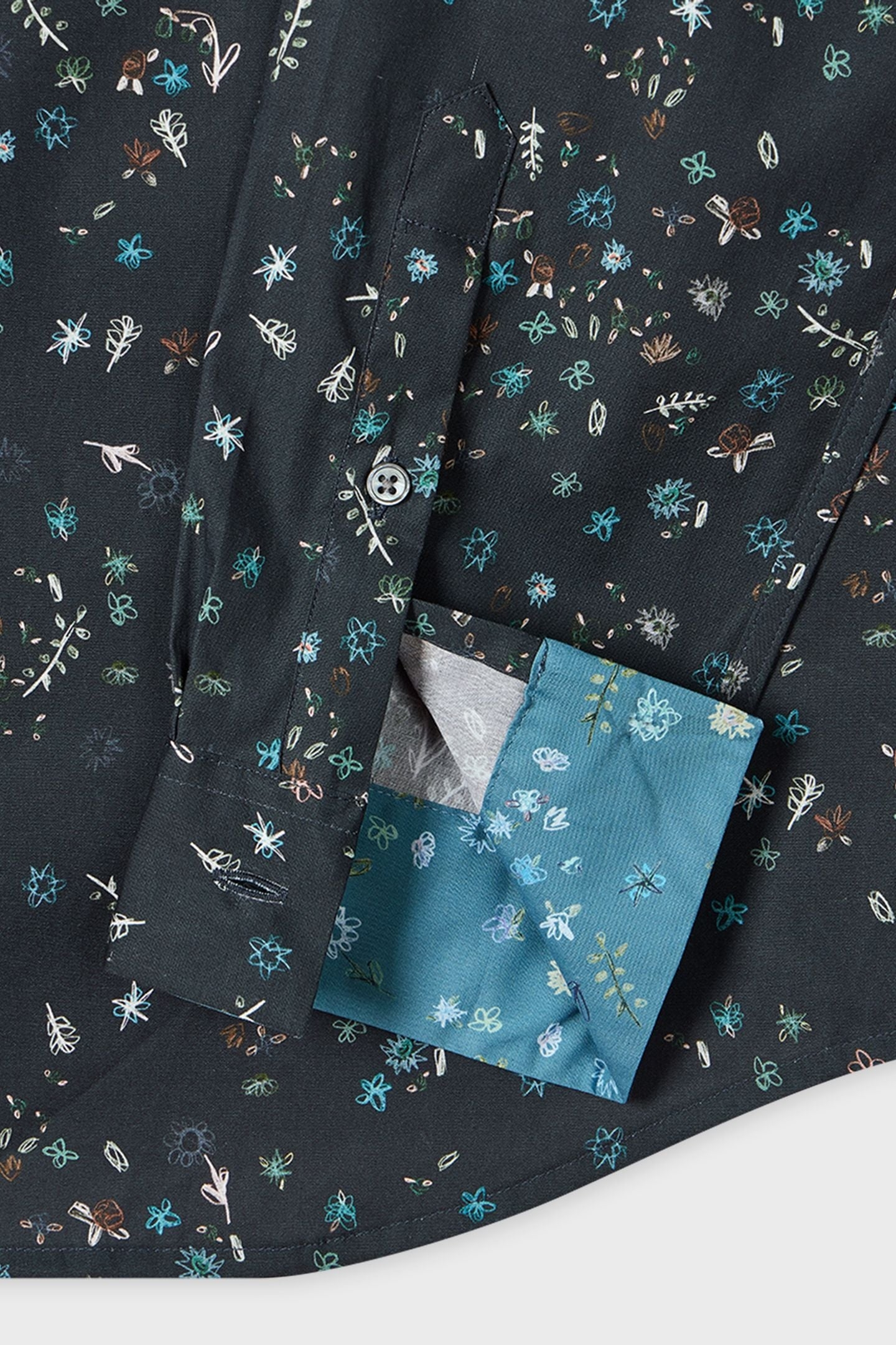 LS TAILORED FIT SHIRT VERY DARK NAVY 3