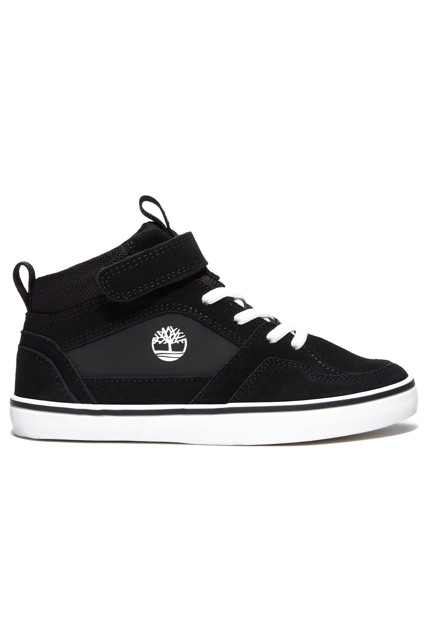STONE JUMP MID HOOK & LOOP SNEAKER BLACK SUEDE 1