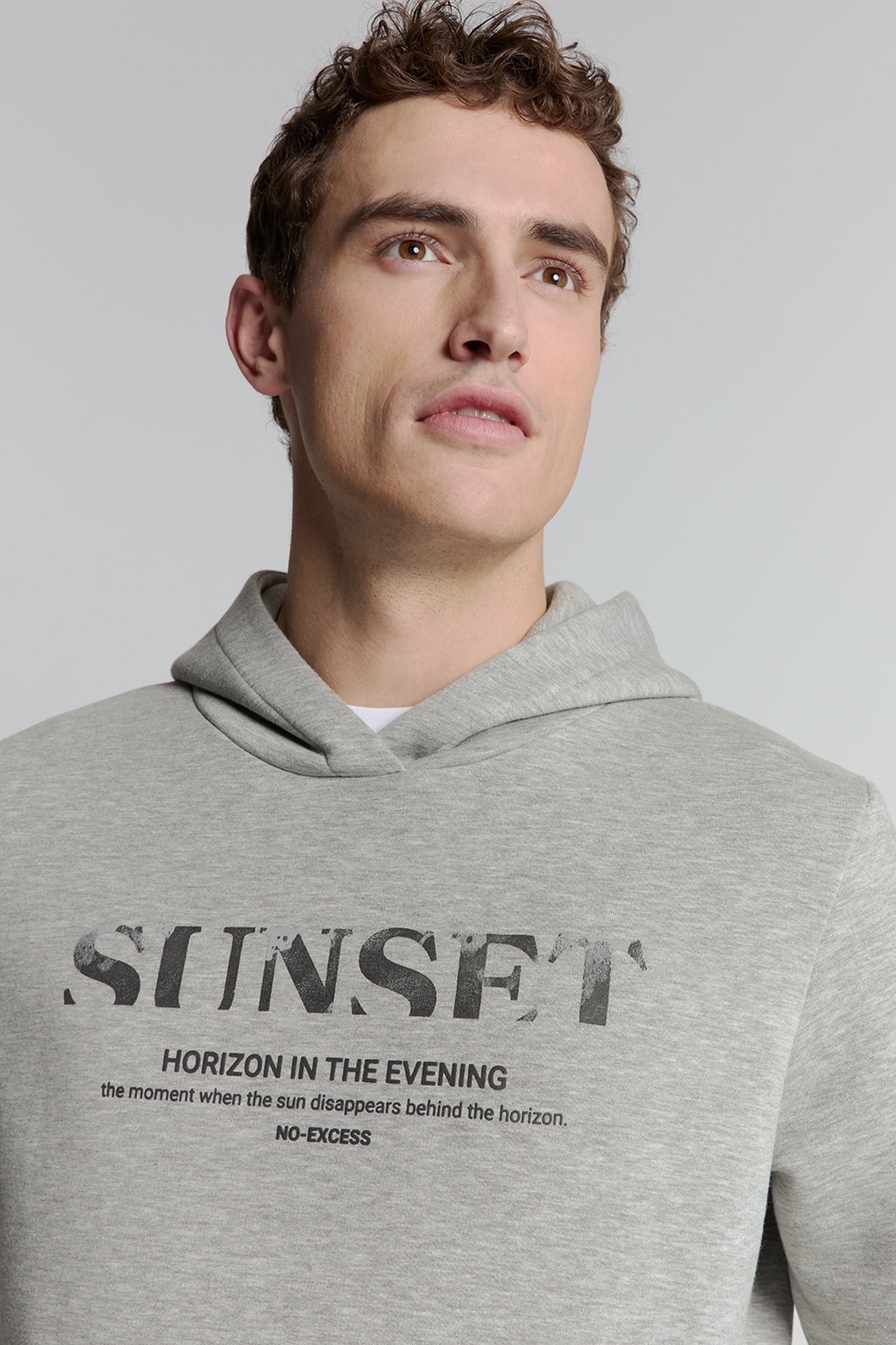 SWEATER HOODED GREY MELANGE 7