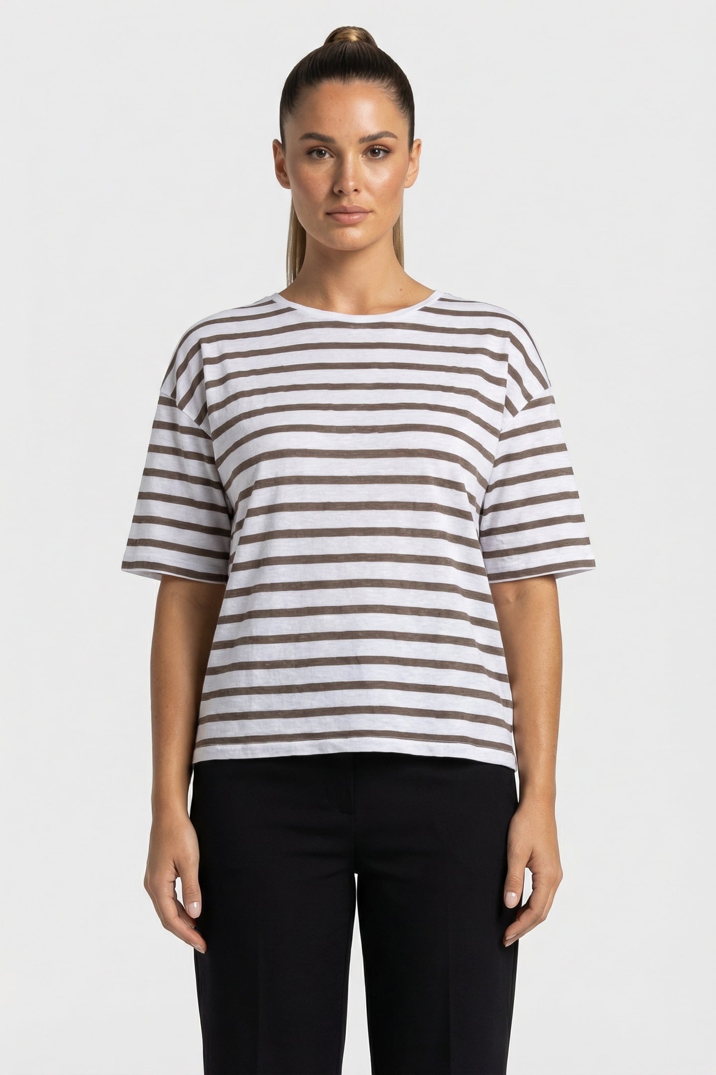 FIKA T SHIRT SEPIA 1