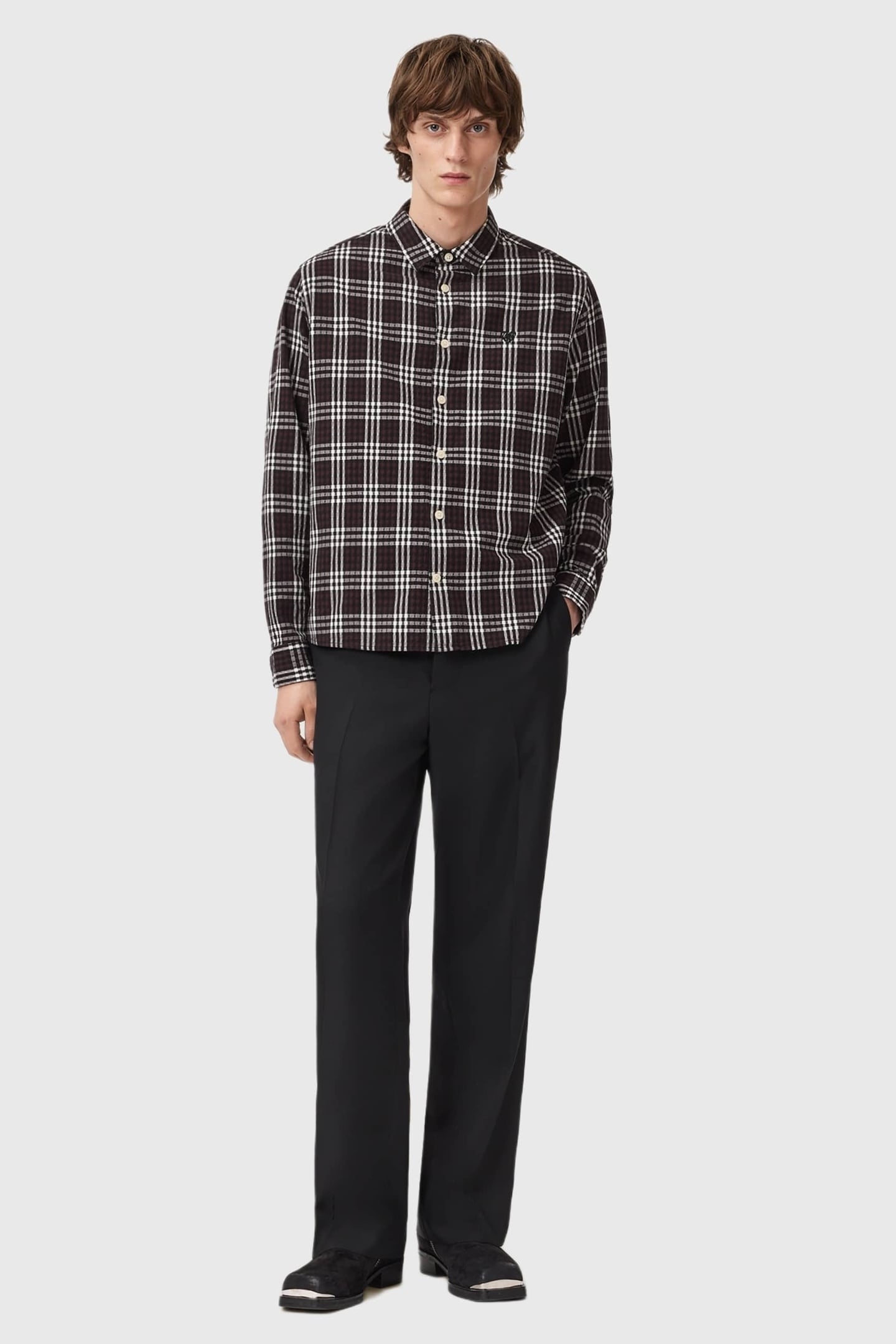 SANTIAGO LS SHIRT BROWN 3