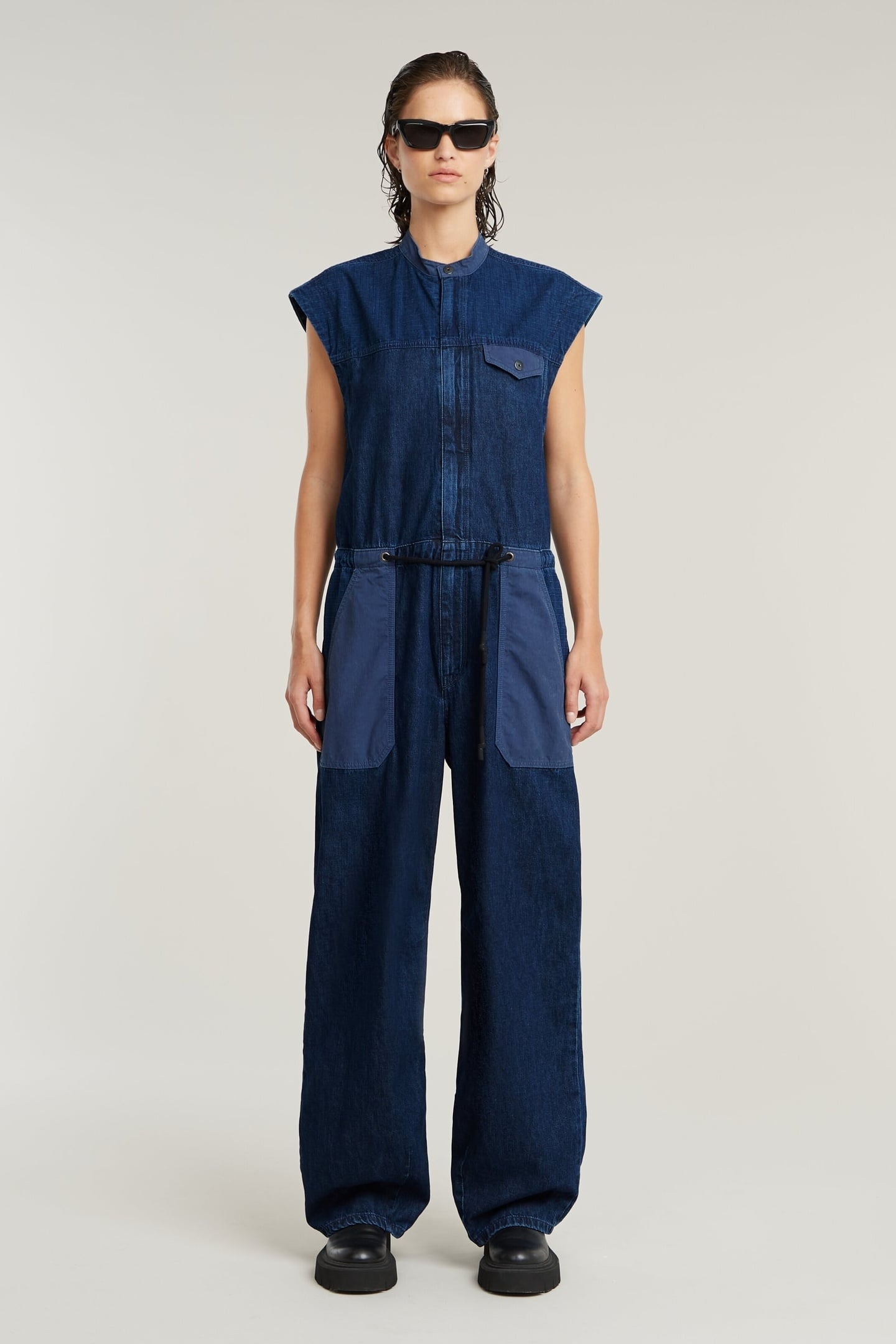 COCOON S\L JUMPSUIT FADED INDIGO PATCHED 1