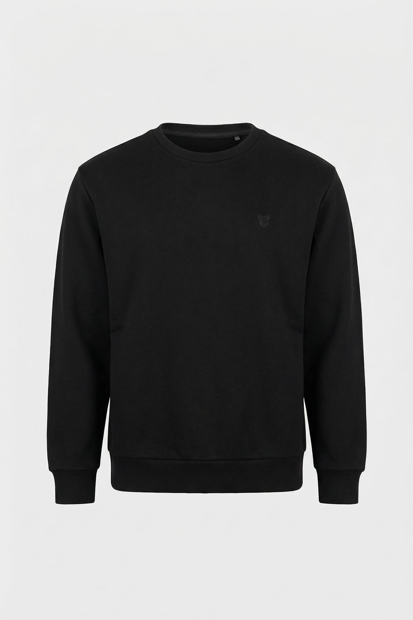 HEAVY WEIGHT DROP SHOULDER CREW JET BLACK 1