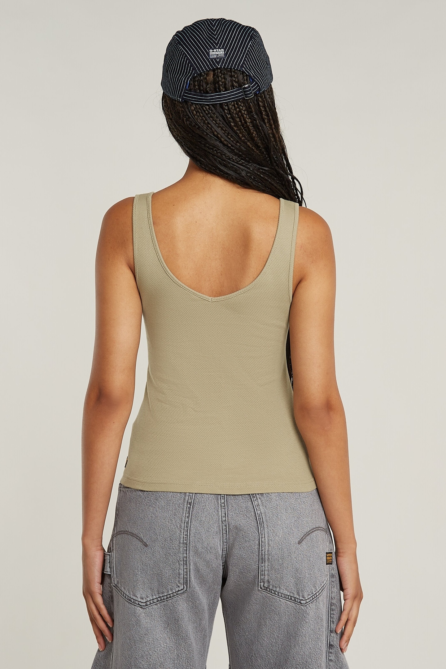 ASYMMETRICAL ZIP SLIM TANK TOP LIGHT TOGGEE 3