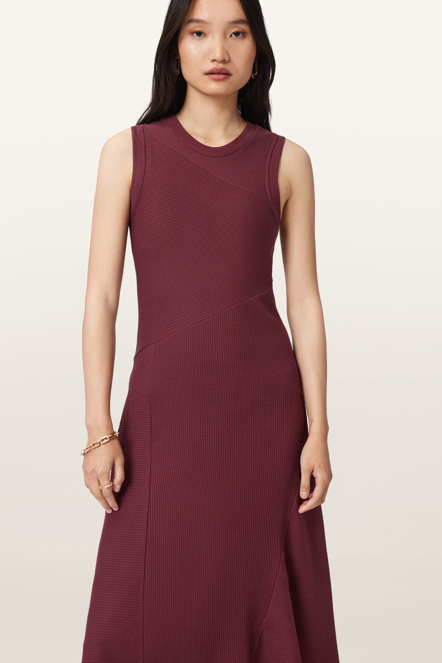 GIA MAXI DRESS OXBLOOD RED 4