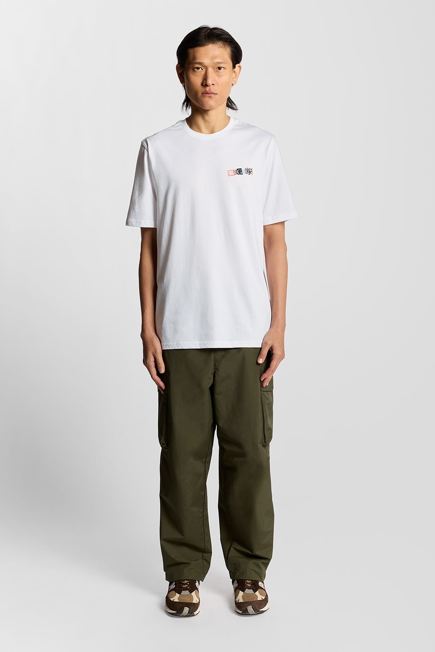 PAPER LETTERS GRAPHIC T-SHIRT WHITE 1