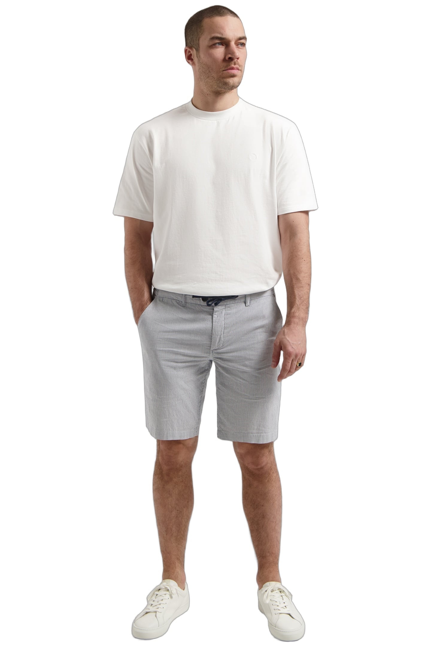 DS_LANCASTER STRIPE SHORTS DK. NAVY 4