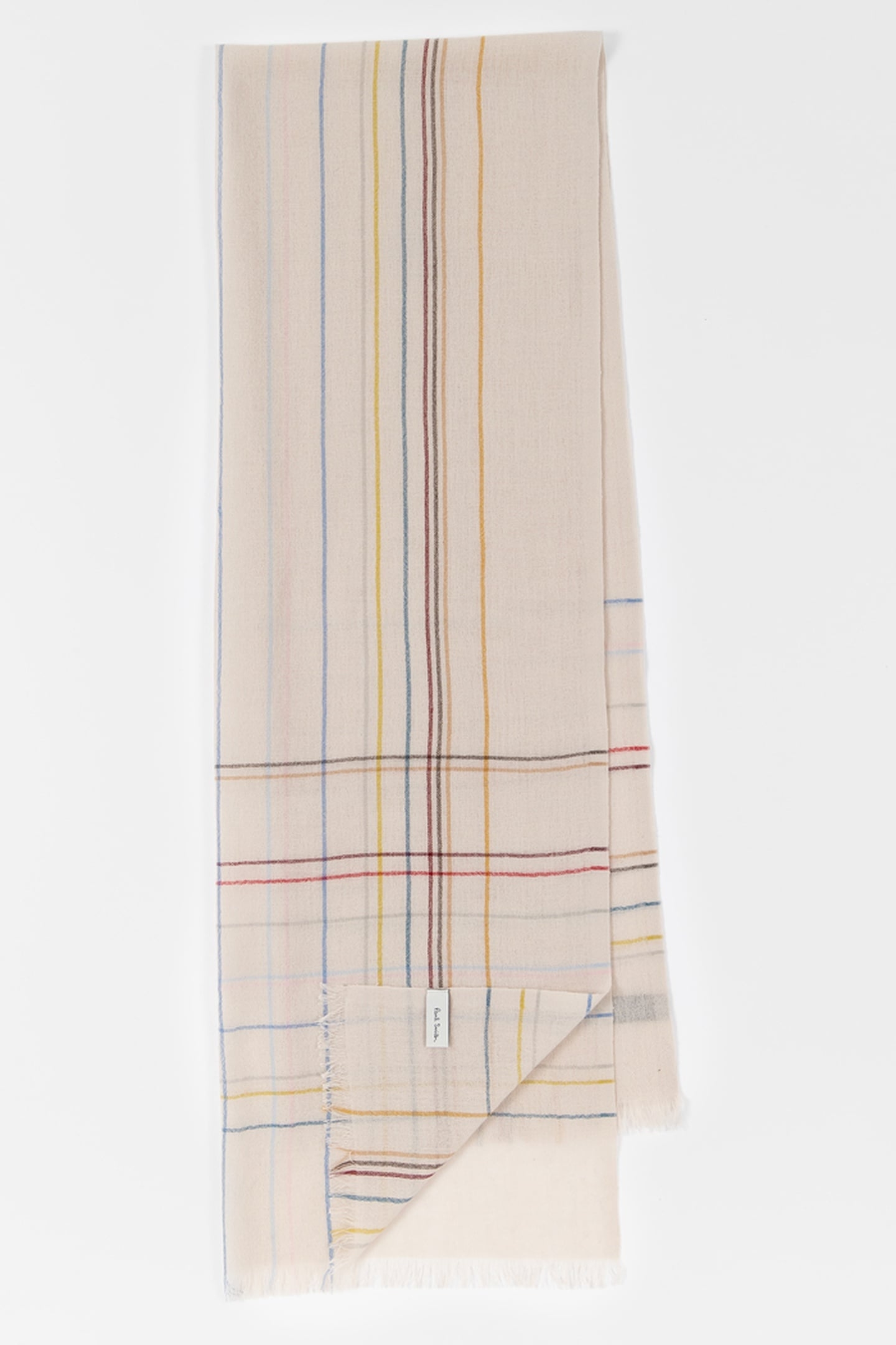 WOSCARF BRKN SIG CHCK OFF WHITE 5