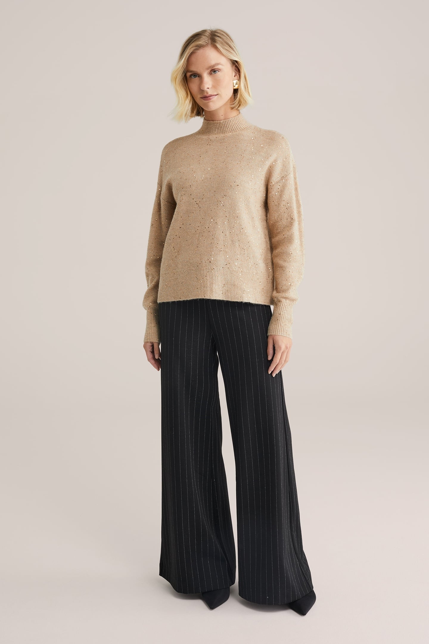 KNITTED PULLOVER BEIGE 3