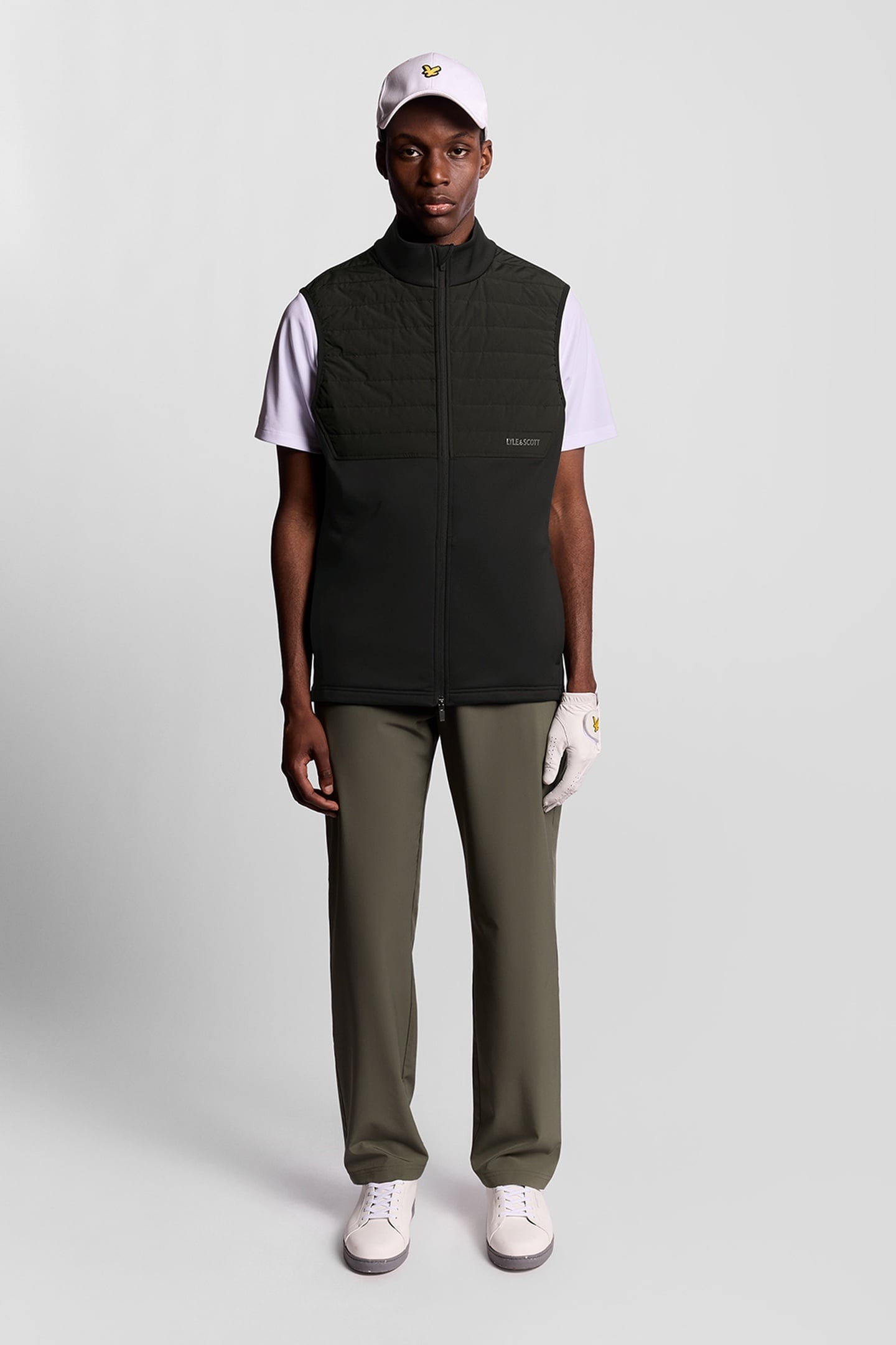 GOLF WINDJAMMER FULL ZIP VEST JET BLACK 1