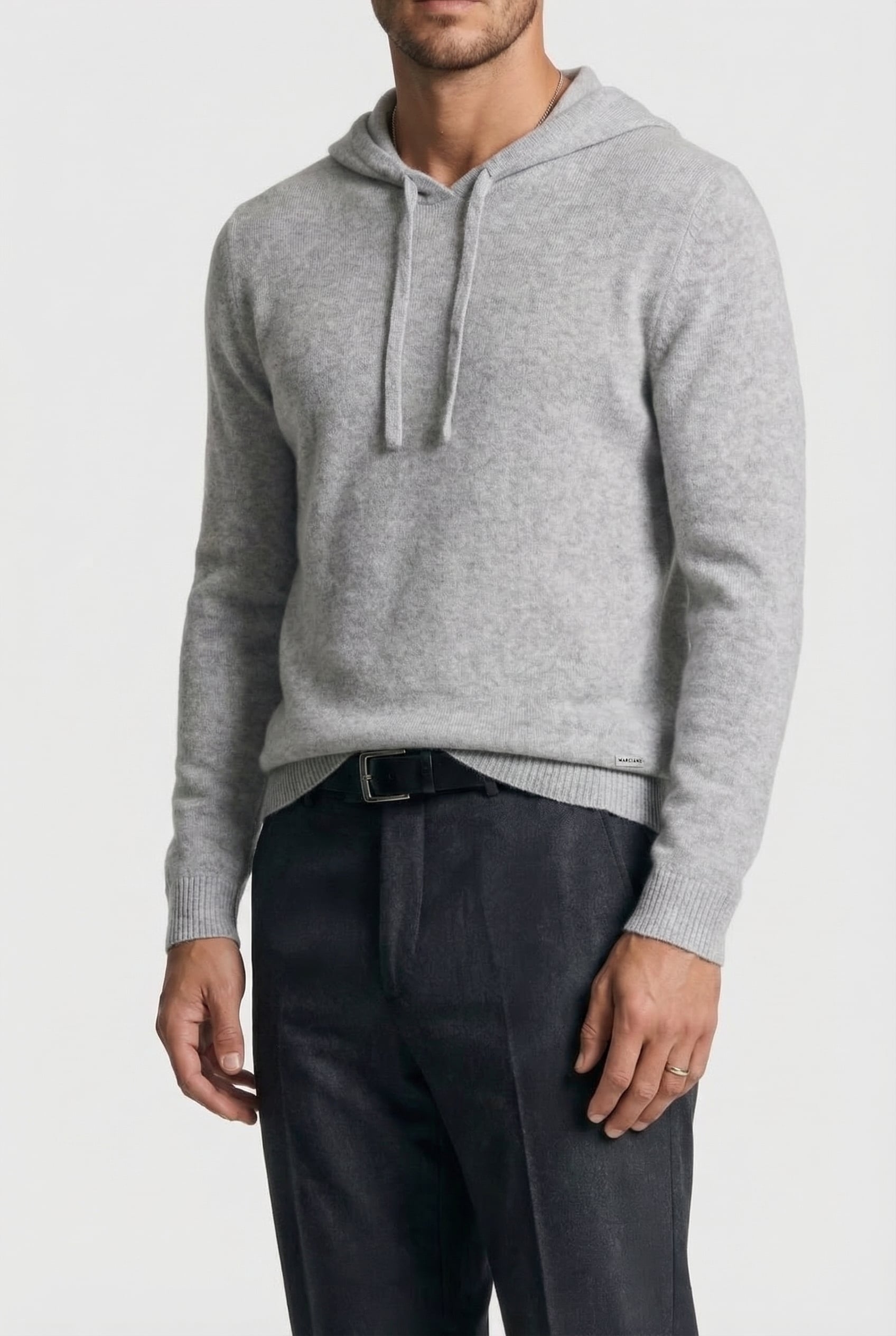 MARCIANO BY GUESS LS HOODIE SWTR LIGHT STONE HEATHER 1