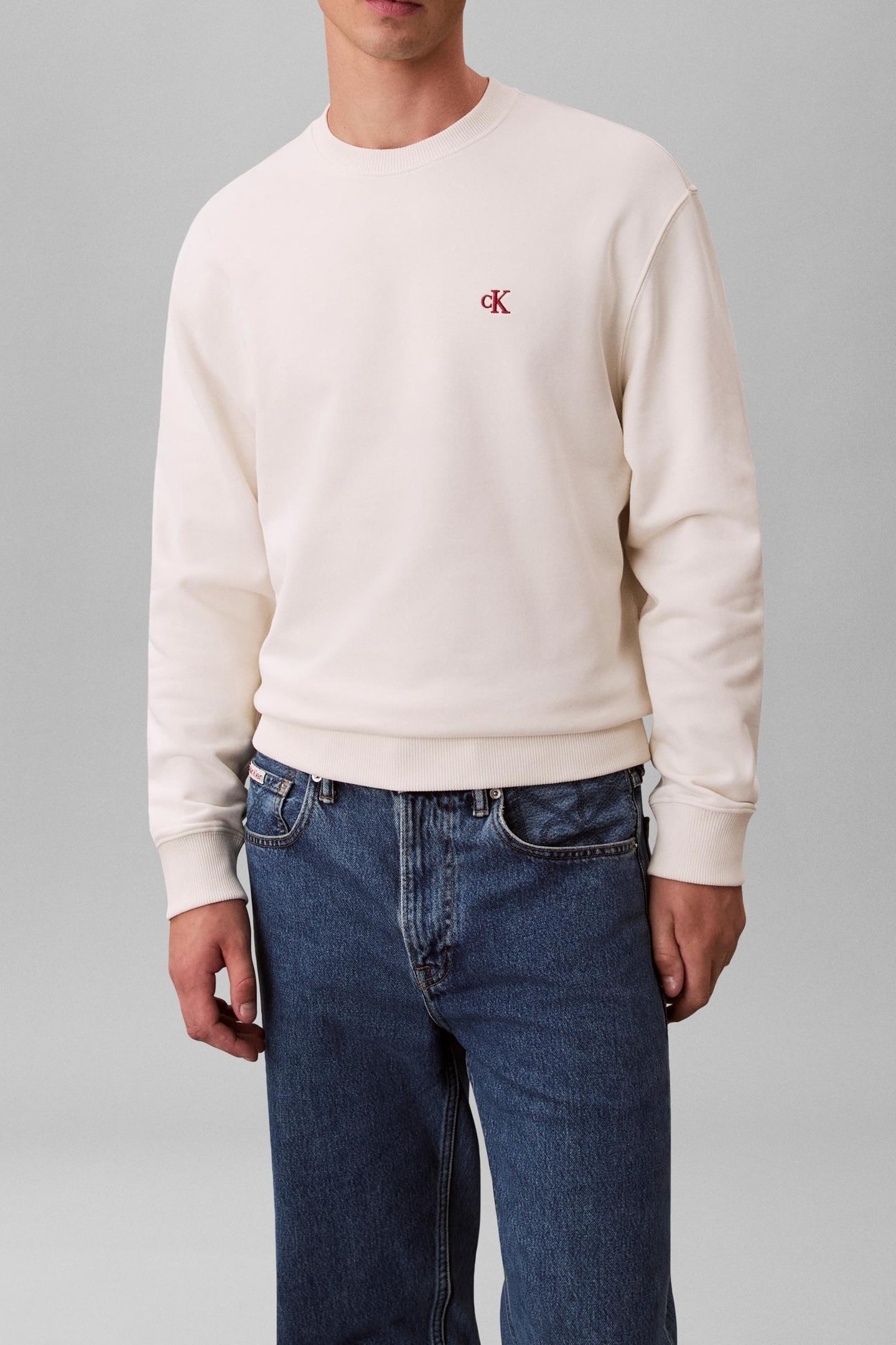 LS 350TERRY MONOGRAM SWEATER TOFU 2