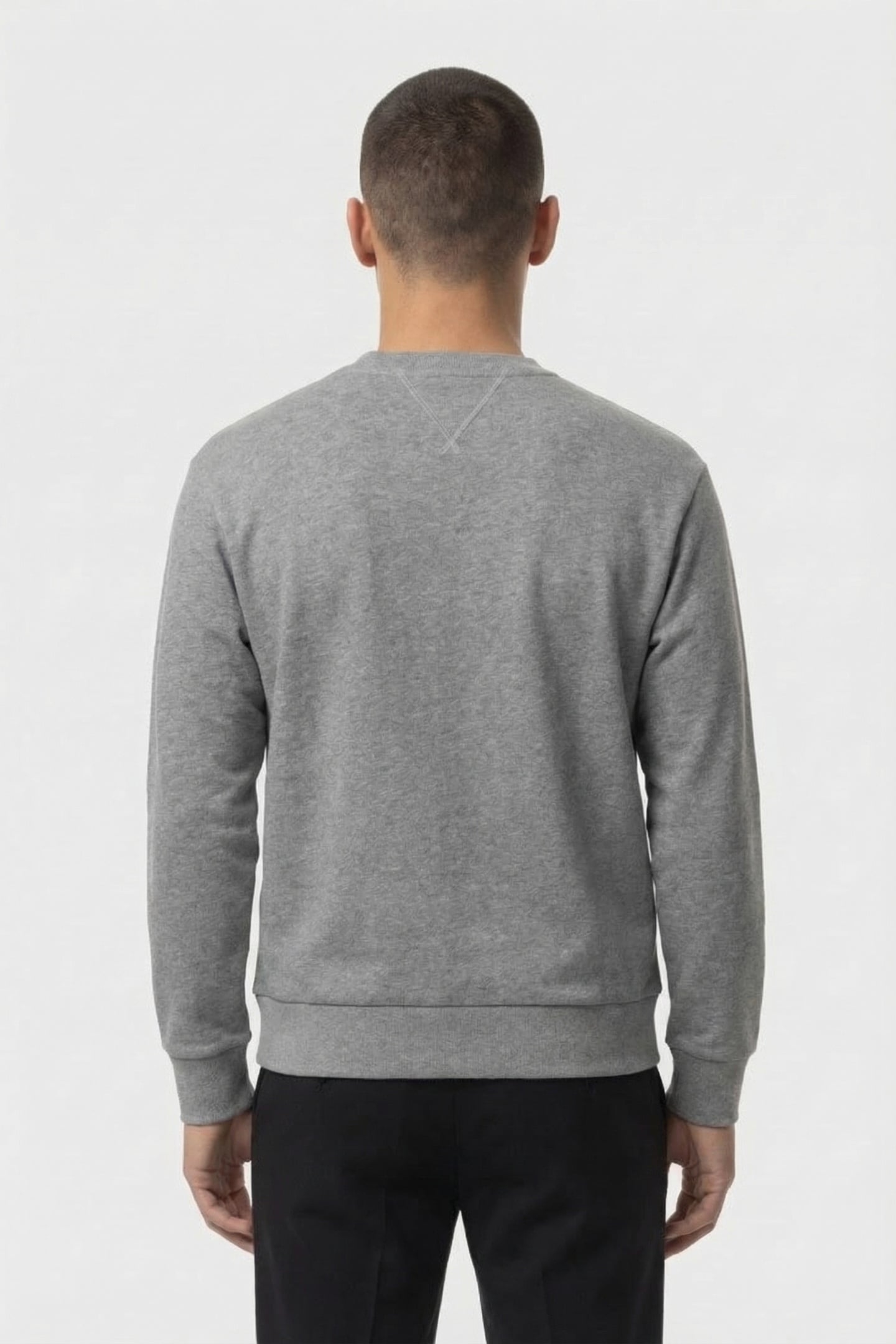 DARKGREY MELANGE SWEAT CREWNECK 2