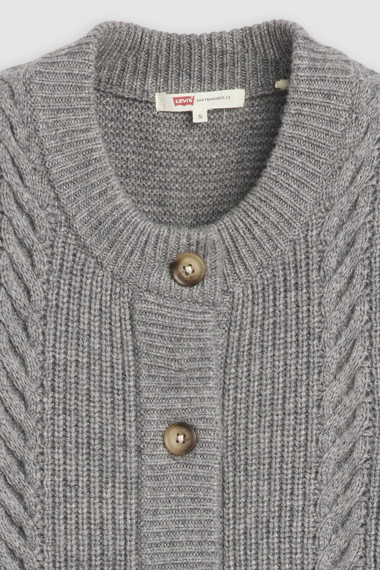 INES CABLE SWEATER VEST GREY 6