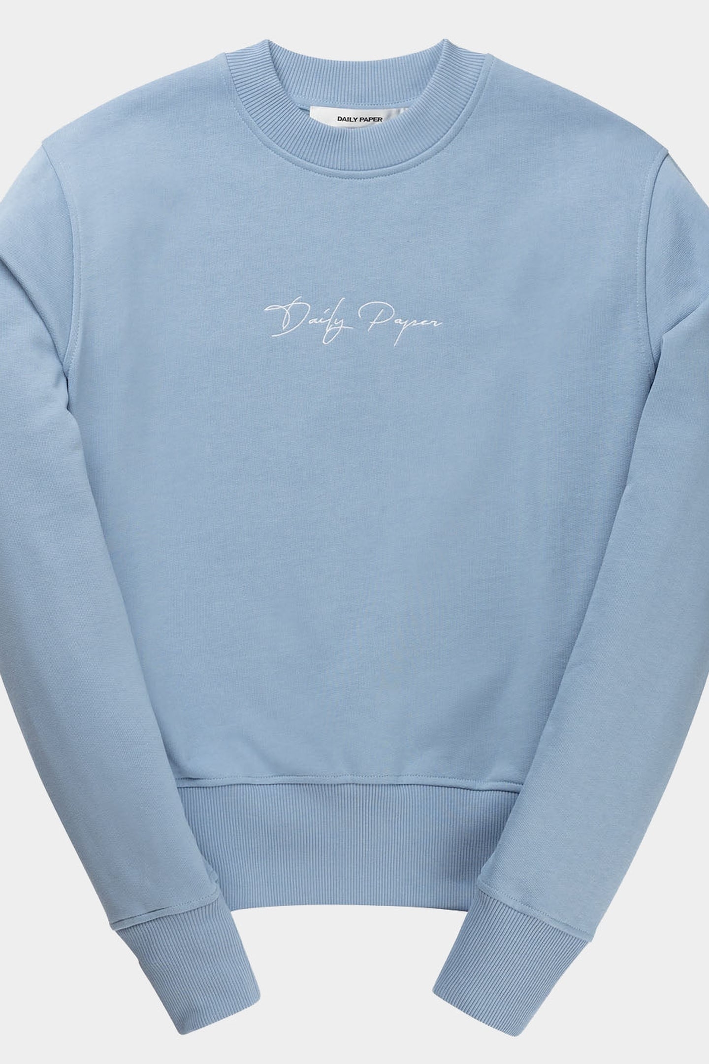 EVVIE SWEAT SCRIPT RAINWASHED BLUE 2