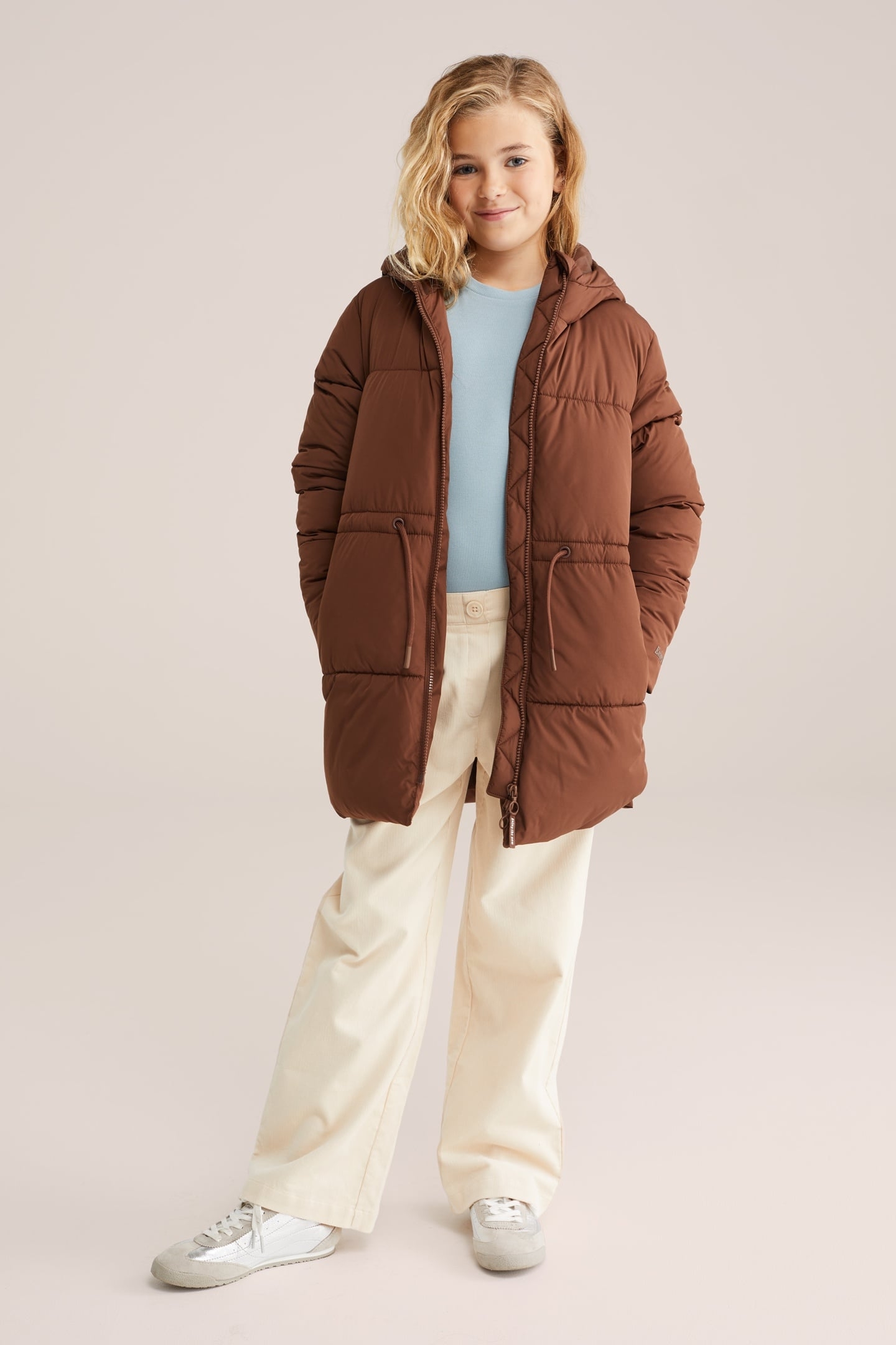 JACKET LONG LENGTH BROWN 2