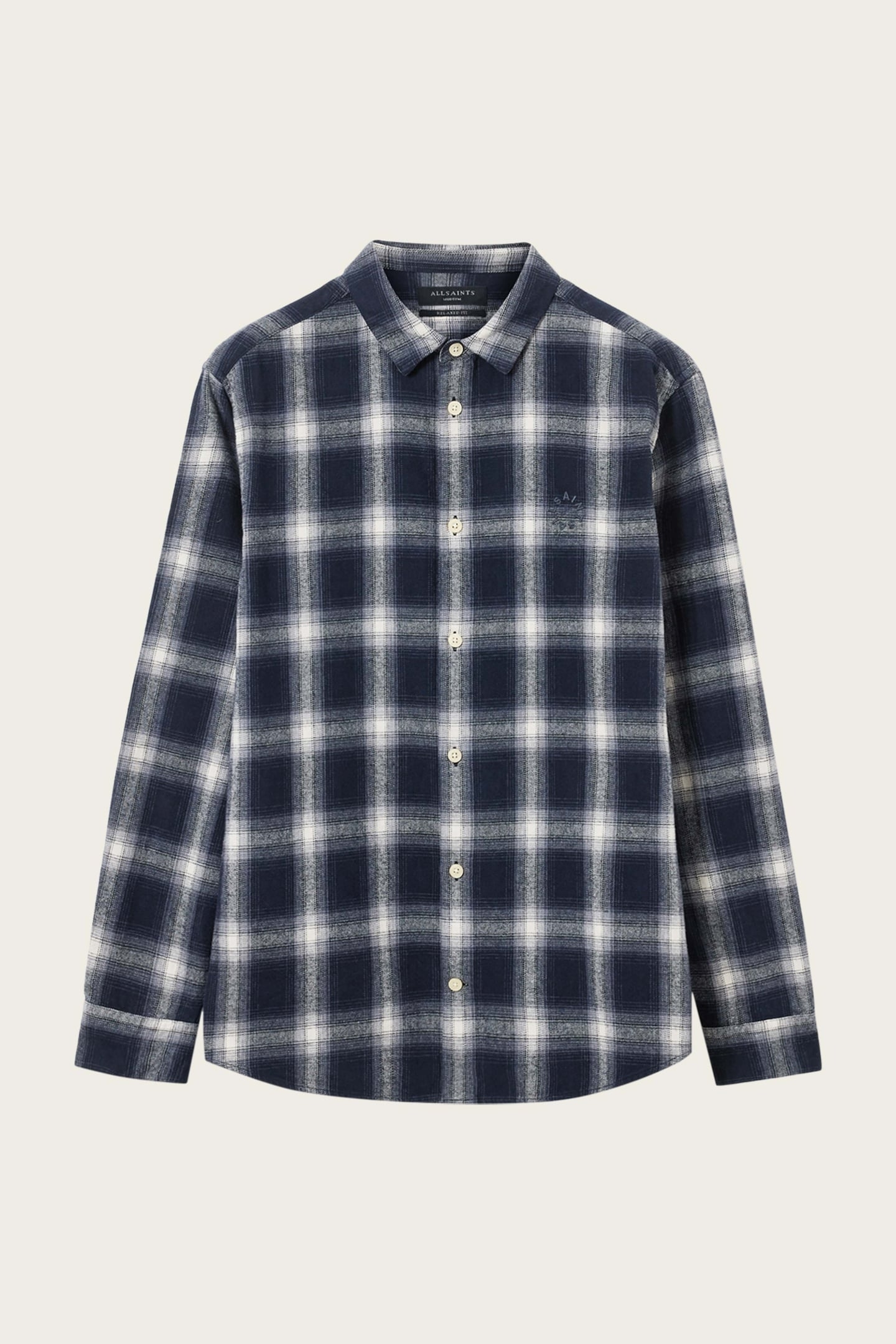 HAVEN CHECK LS SHIRT AZZURRA BLUE 3
