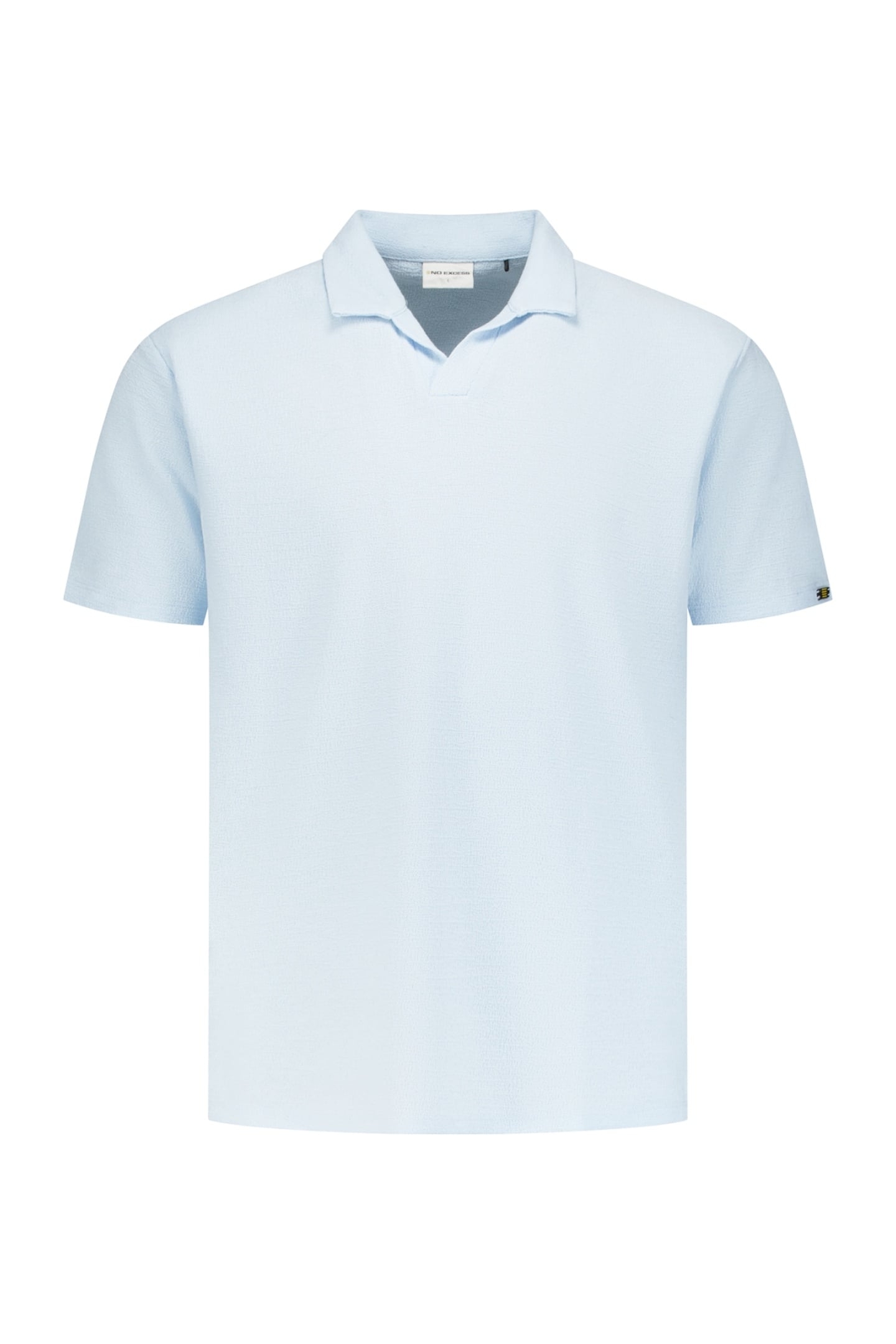 POLO V SOLID JACQUARD SKY 1