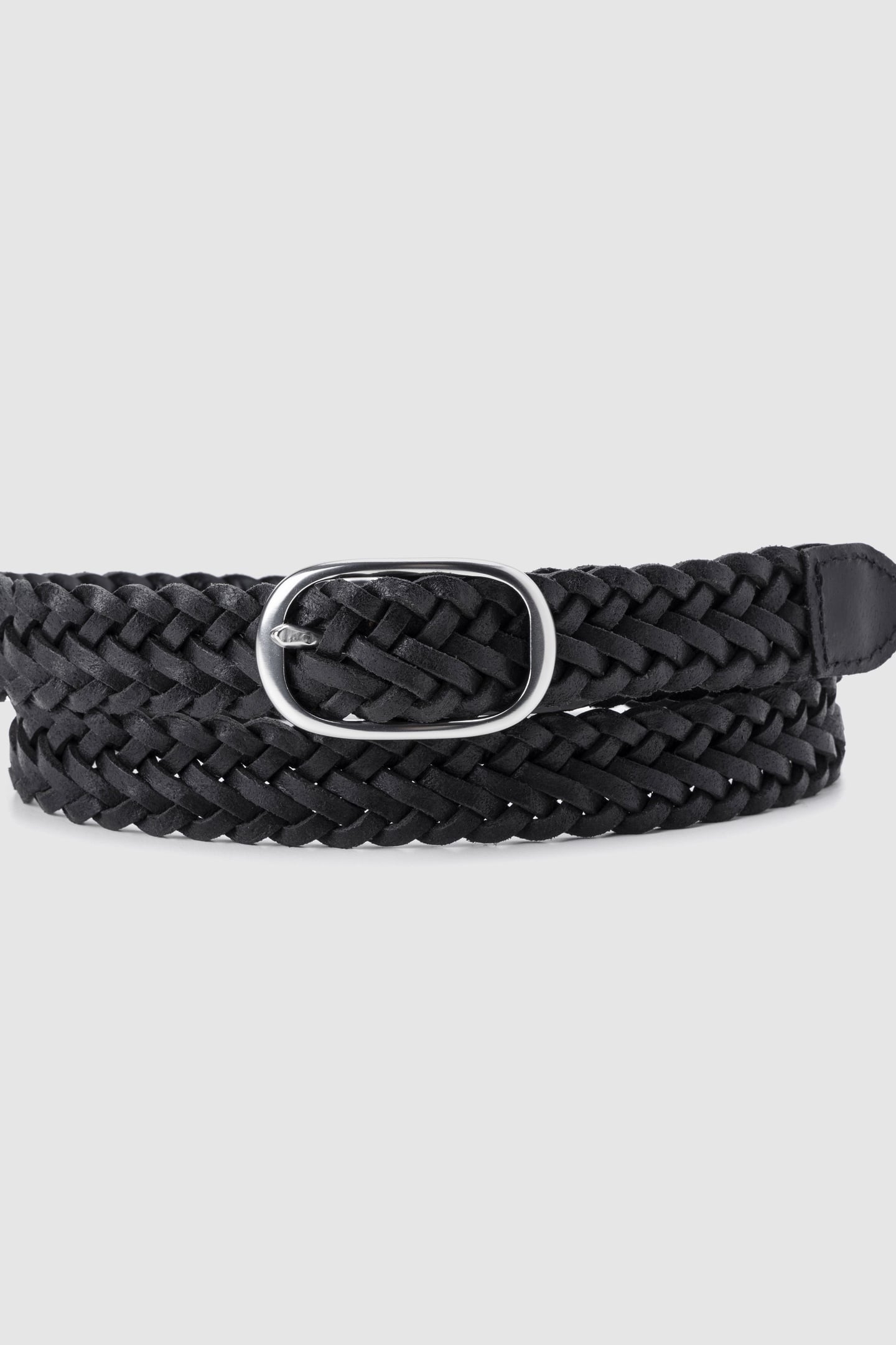 CHARLIE BRAID BELT BLACK 1