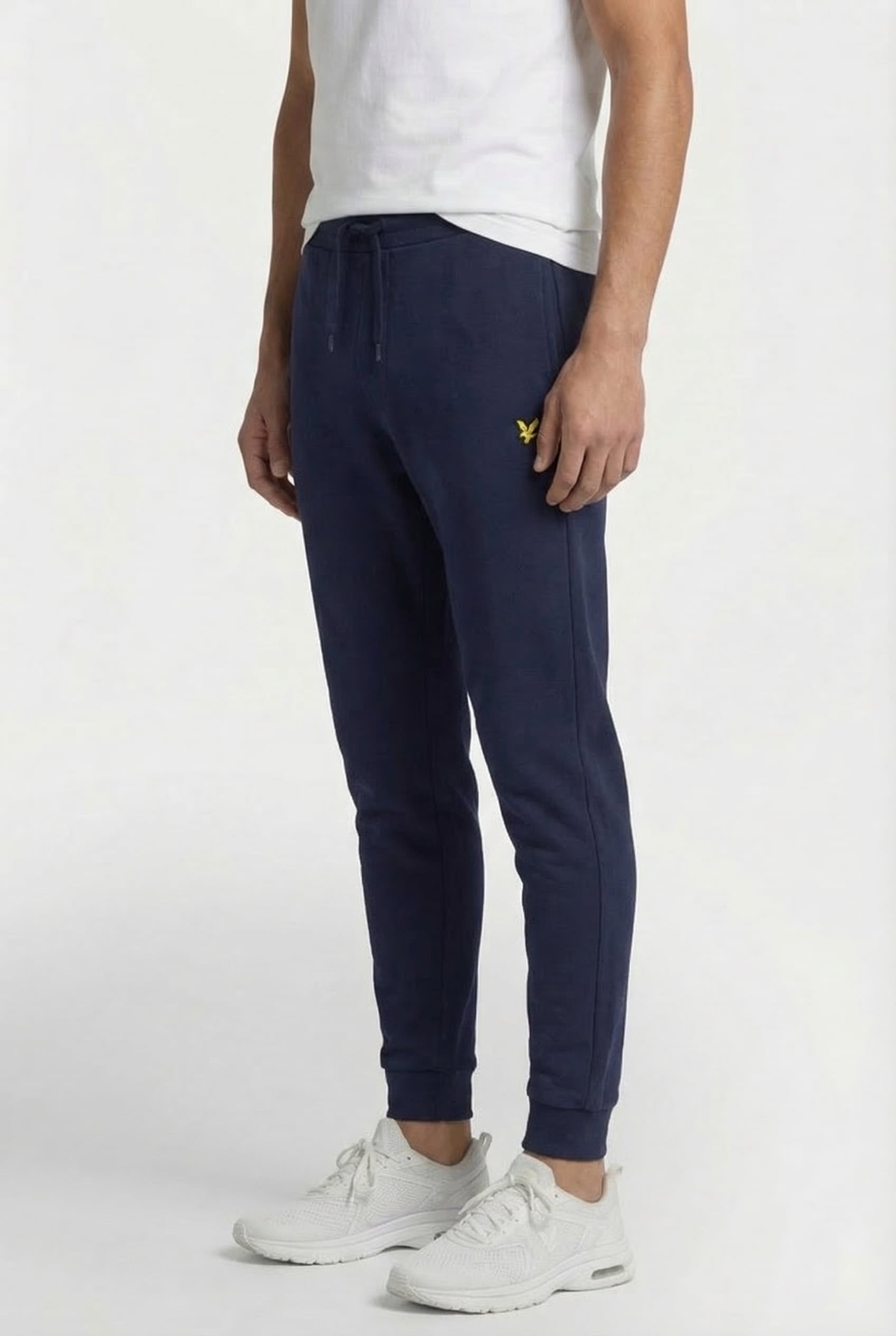 SKINNY FIT COTTON JOGGERS NAVY 3