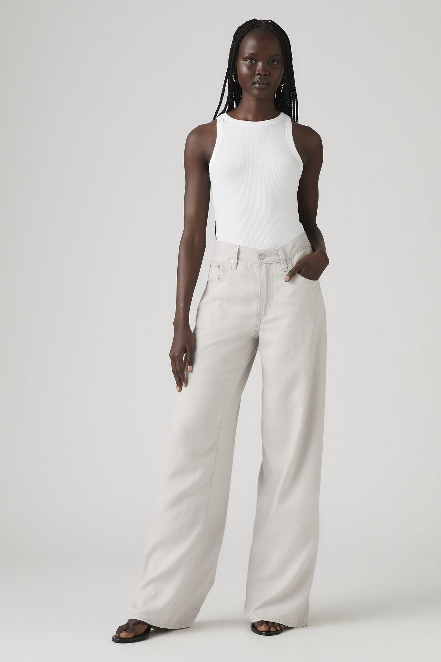 XL STRAIGHT JEANS GREY 2