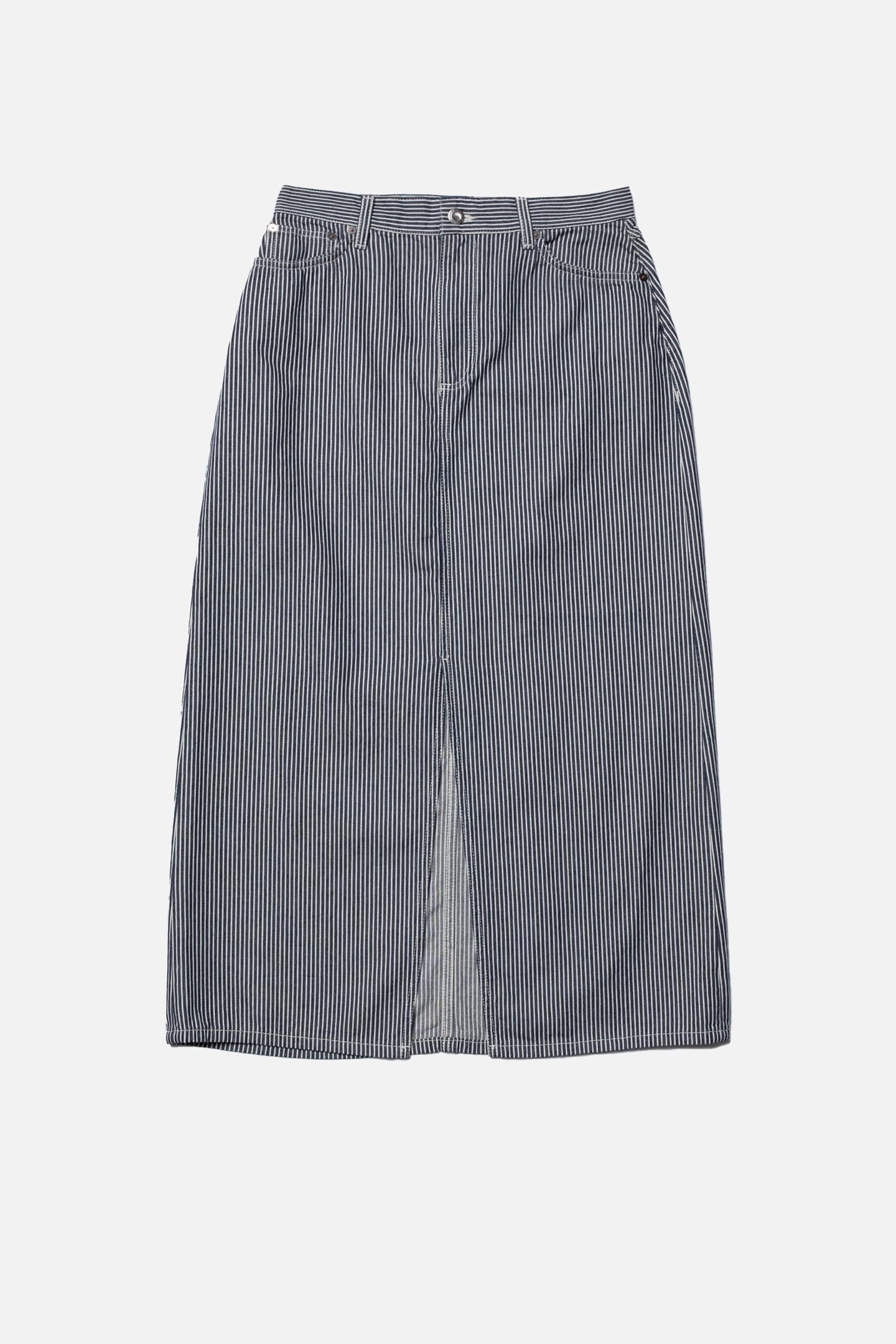 ANNA HICKORY STRIPED SKIRT BLUE 3