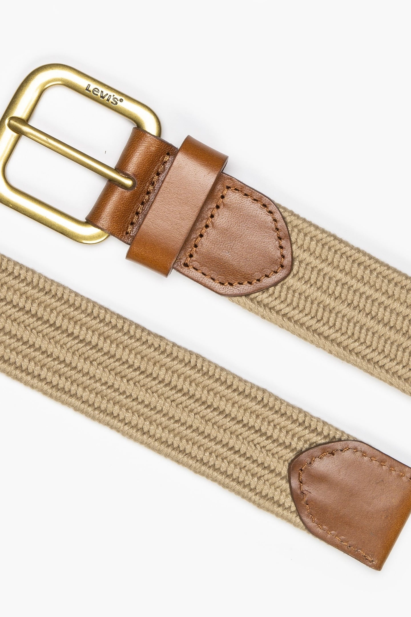 STRETCH WOVEN BELT KHAKI 5