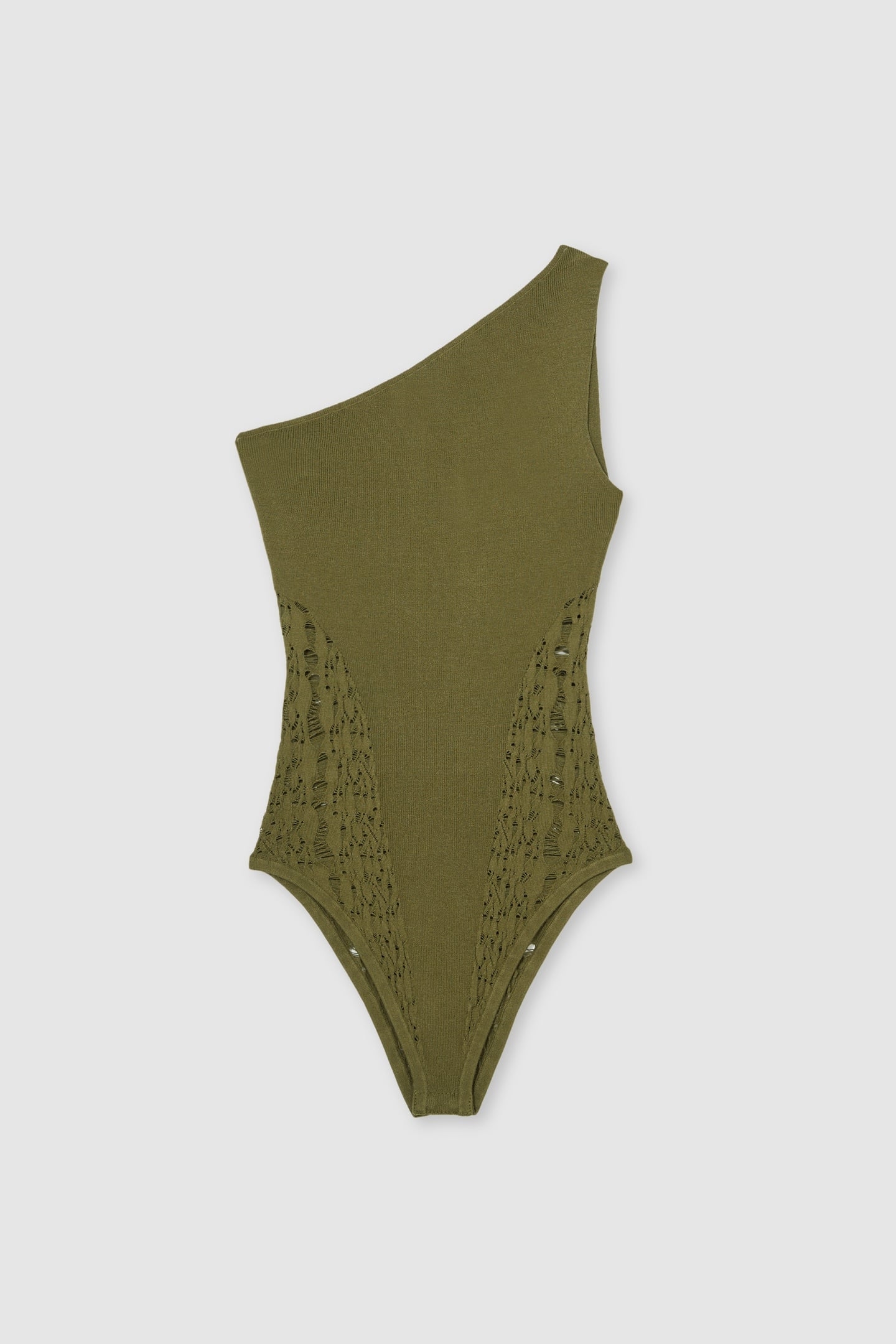 LACE DETAIL BODYSUIT GREEN 3