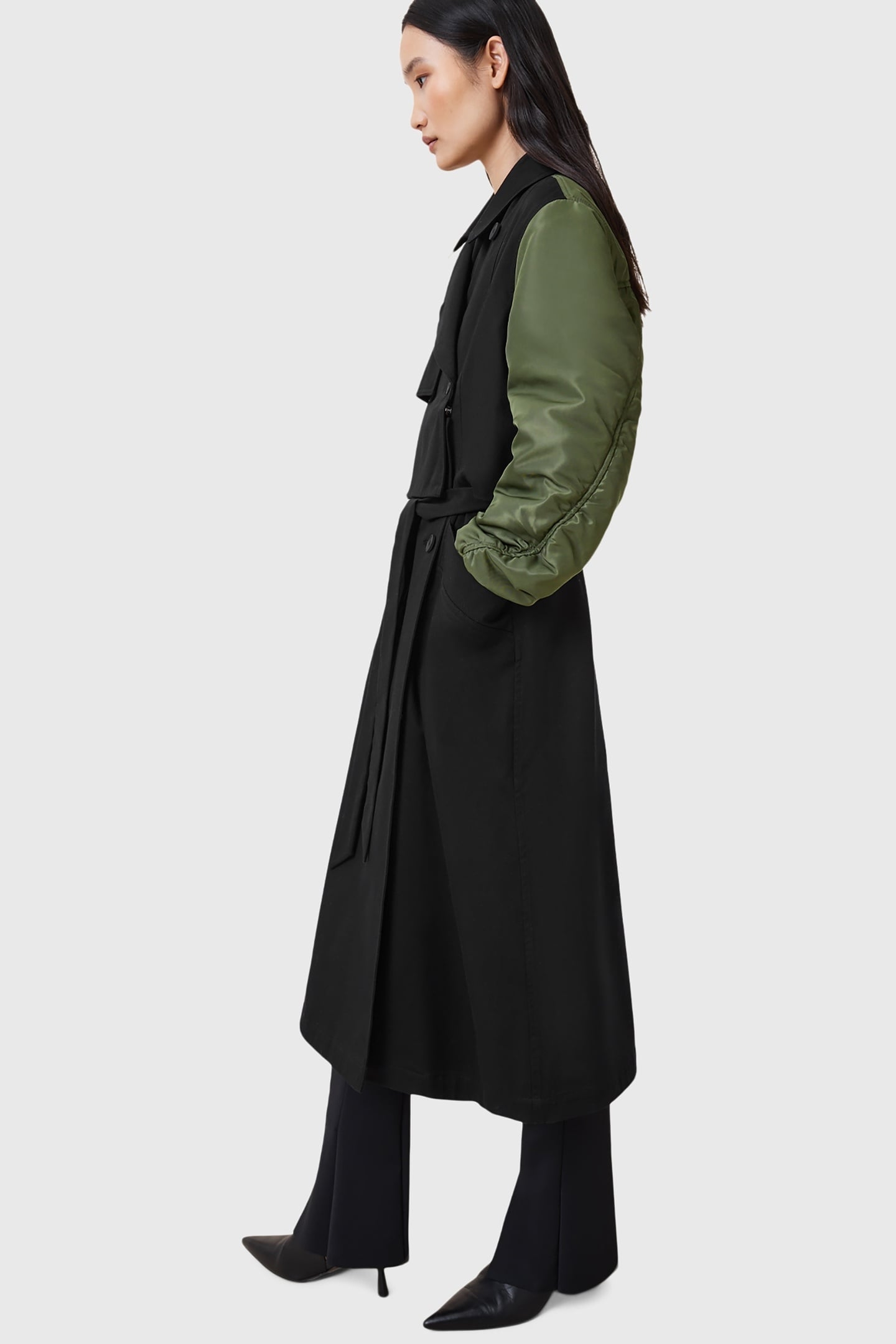PENNI TRENCH KHAKI GREEN/BLACK 7