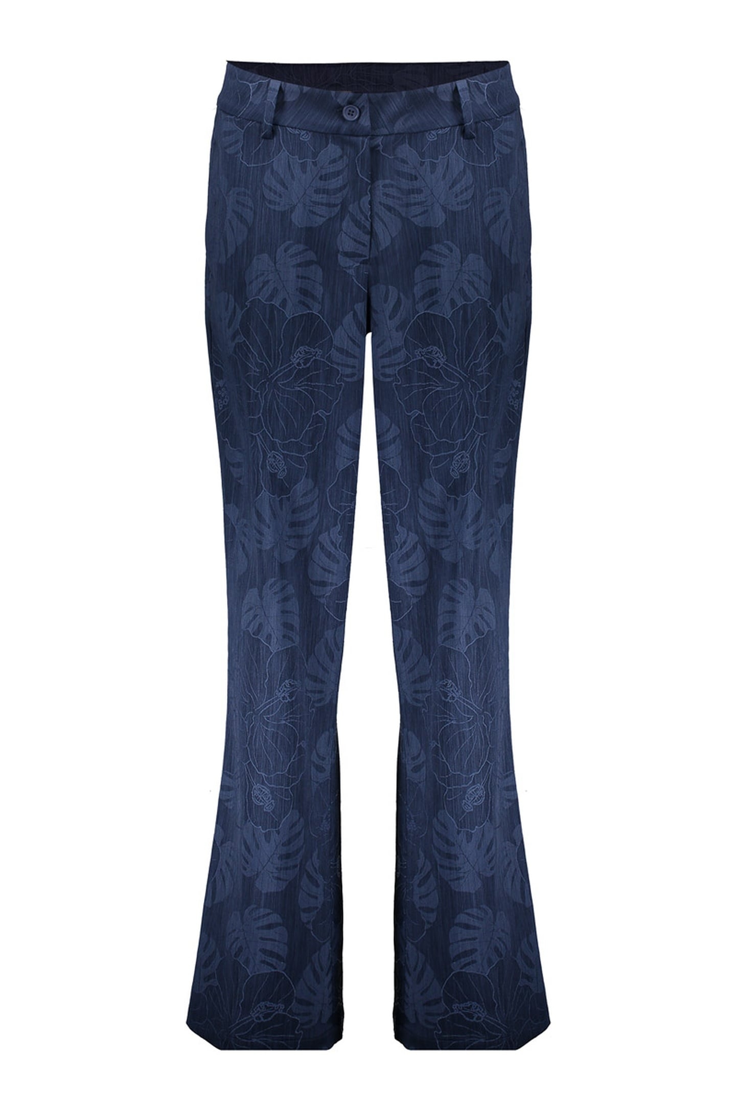 PANTS DENIM FLOWERS BLUE 1