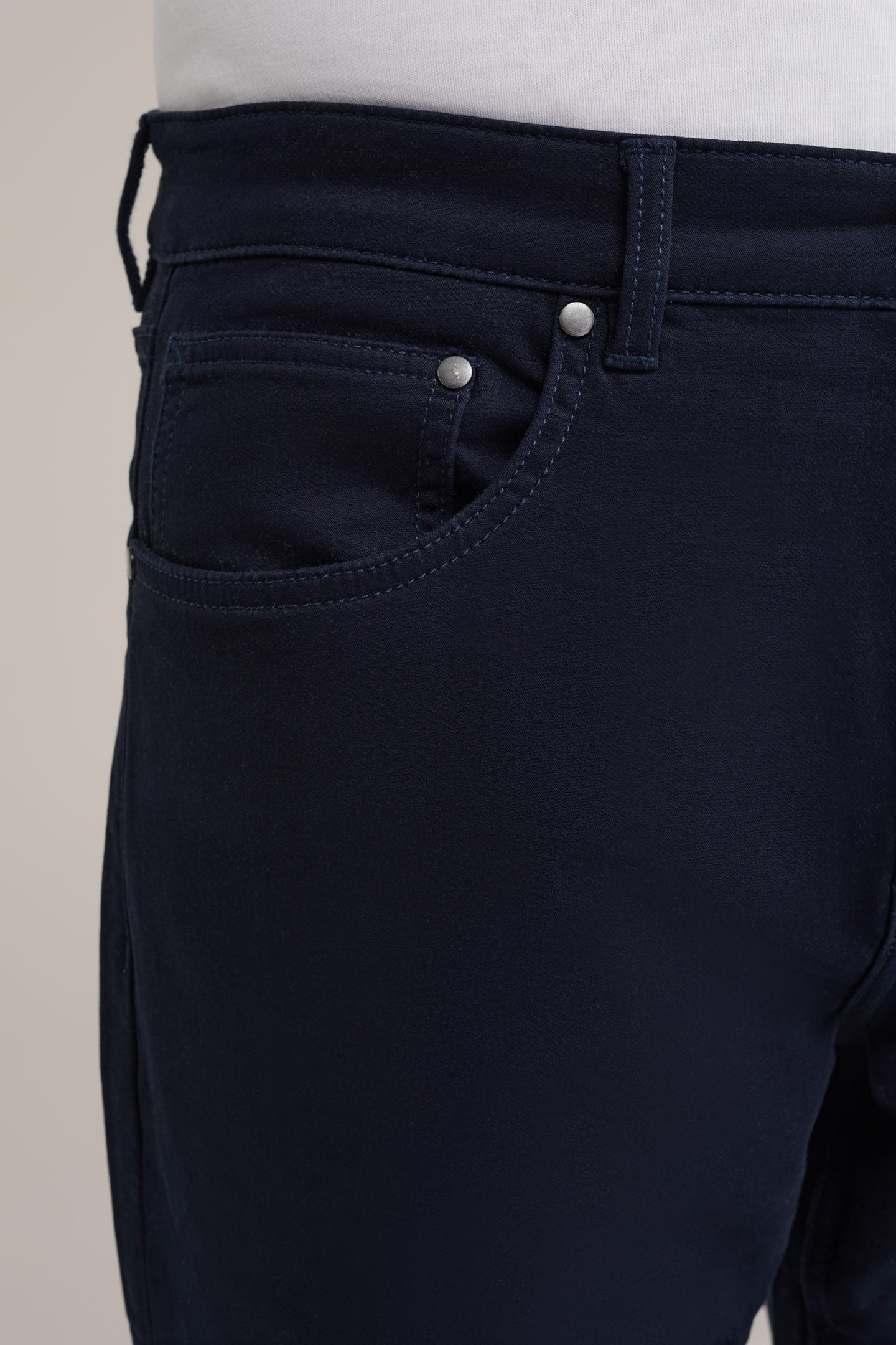 5-POCKET MID WAIST NAVY BLUE 5