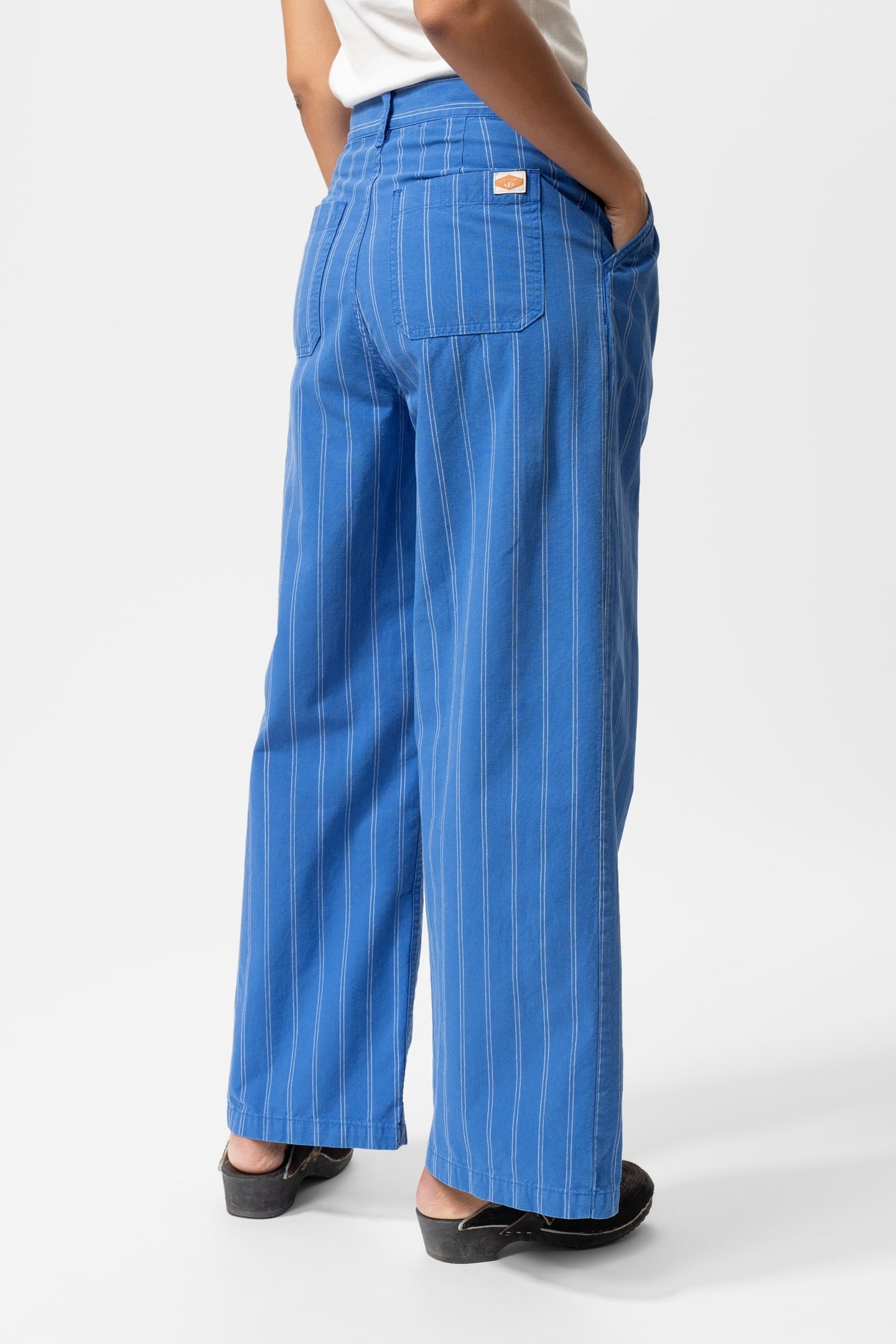 GULLAN STRIPED WORKWEAR PANTS BLUE 2