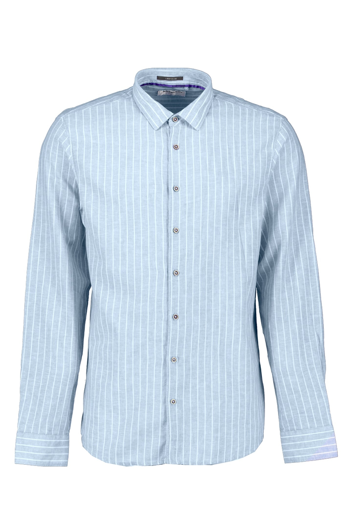 SHIRT STRIPE WITH LINEN BLUE 1